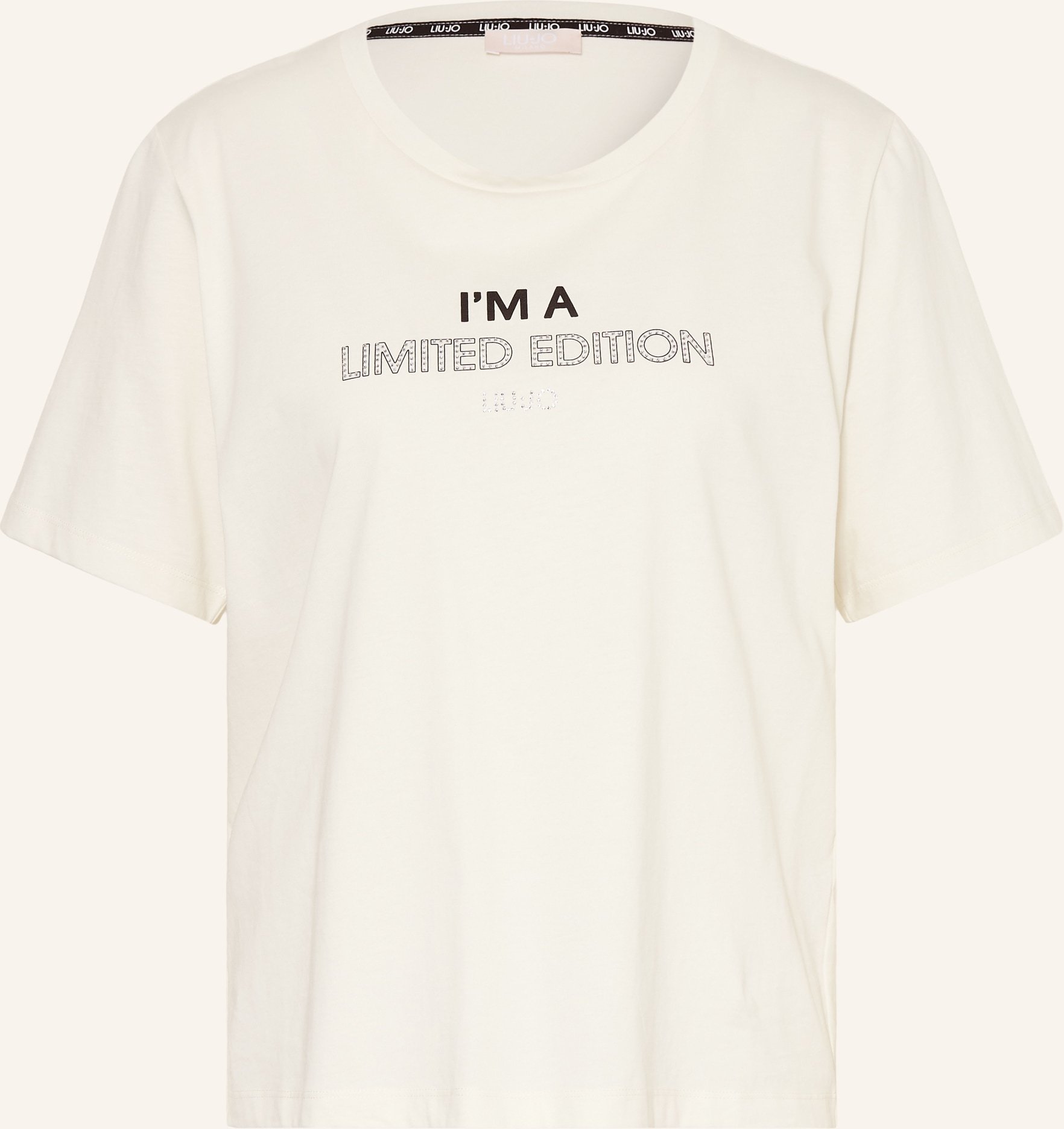 Liu Jo T-Shirt Mit Schmucksteinen weiss