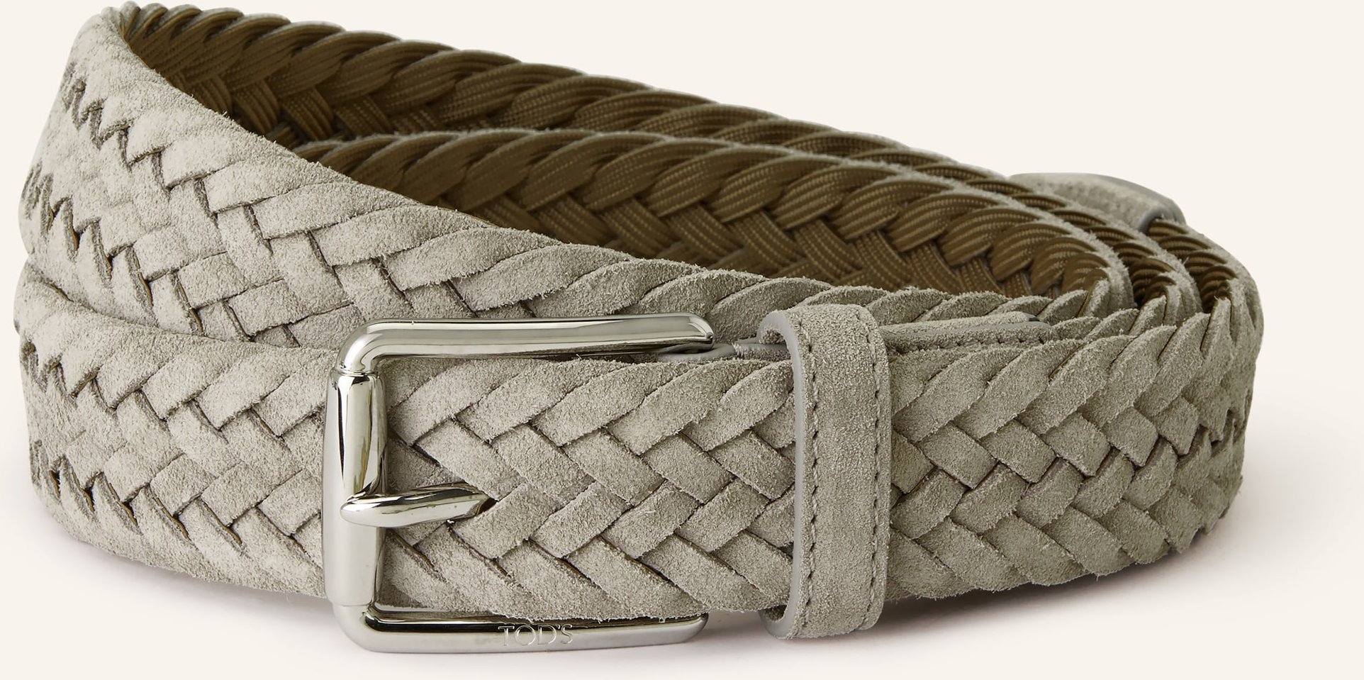 Tod's Flechtgürtel grau