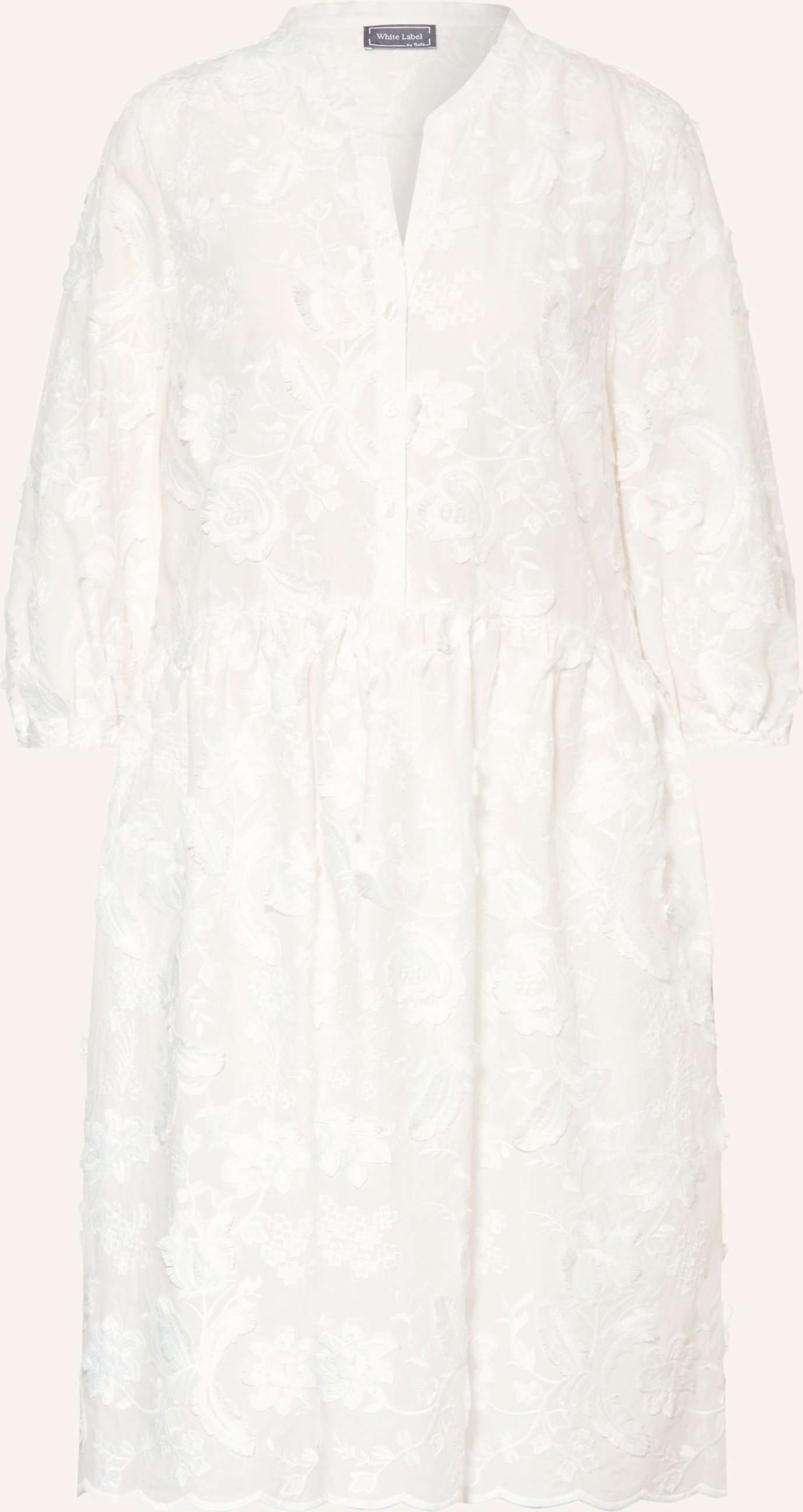 White Label Kleid Mit 3/4-Arm weiss