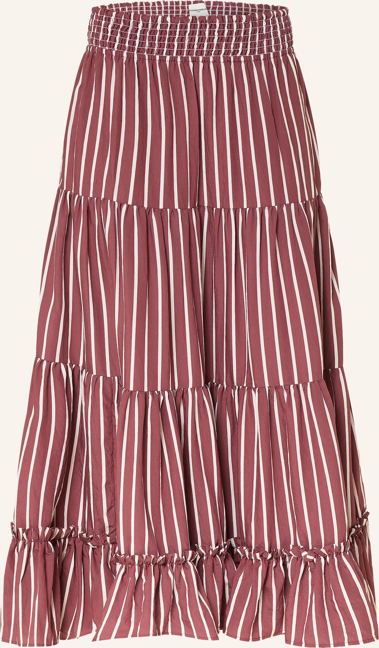 Claudie Pierlot Rock Mit Rüschen rot