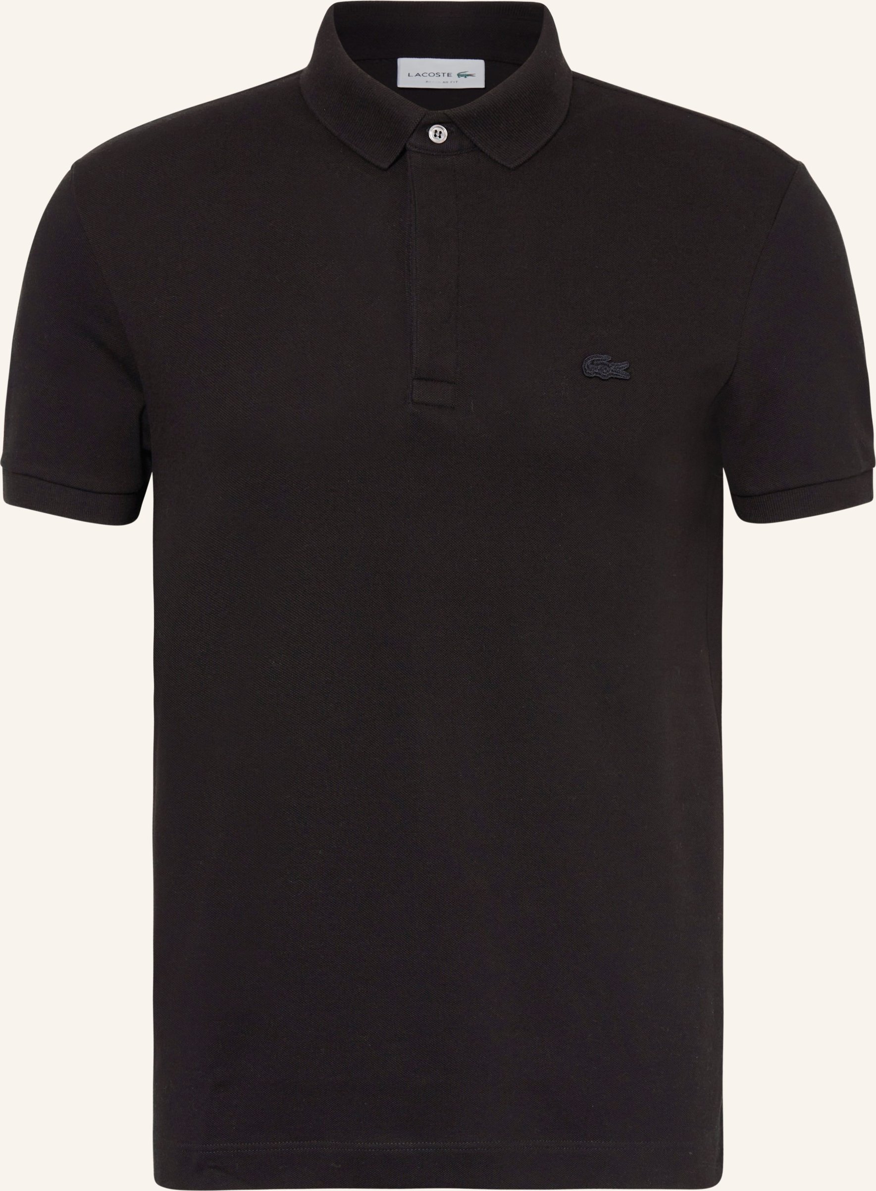 Thumbnail - Lacoste Piqué-Poloshirt schwarz