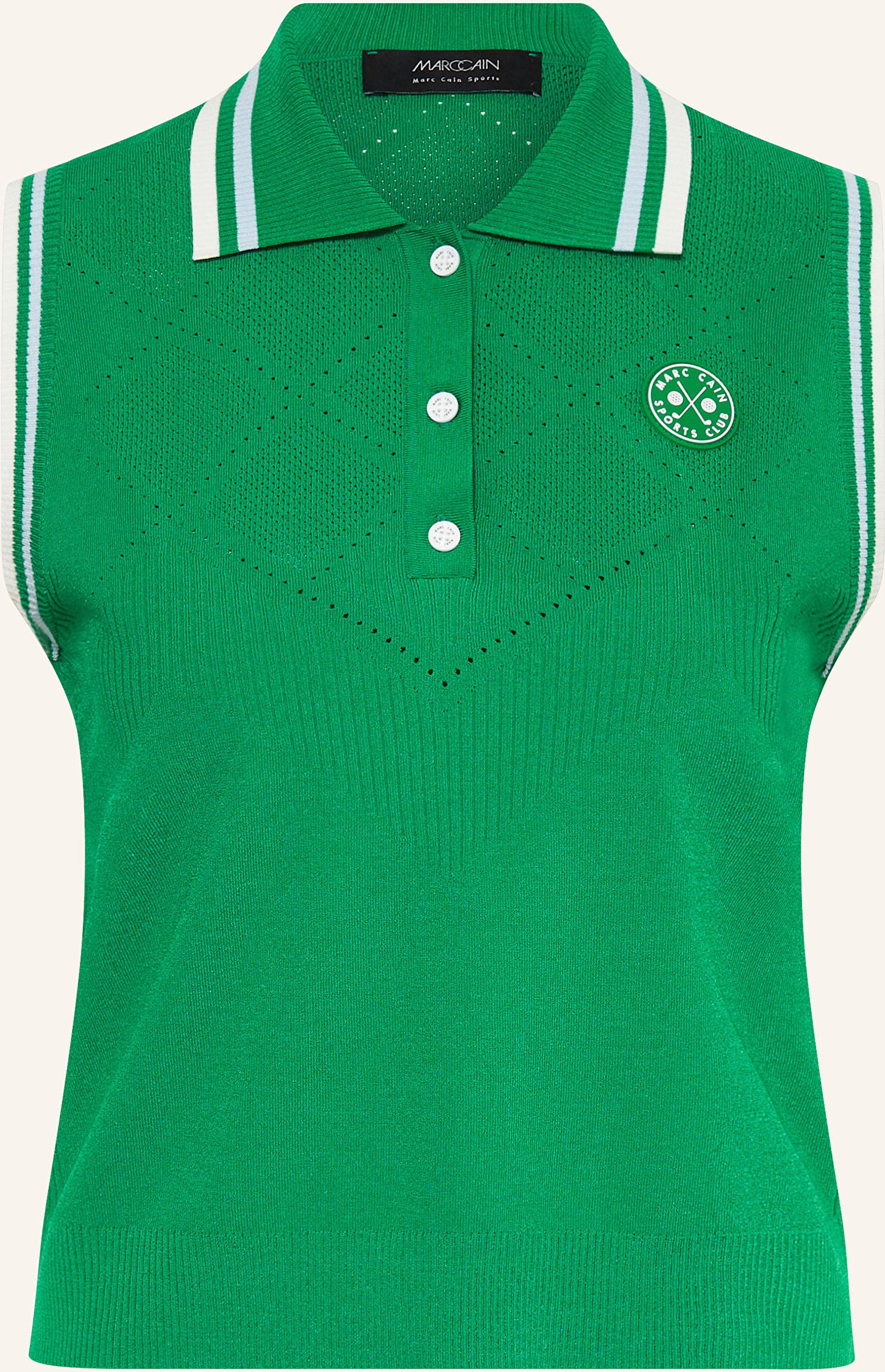 Marc Cain Strick-Poloshirt gruen