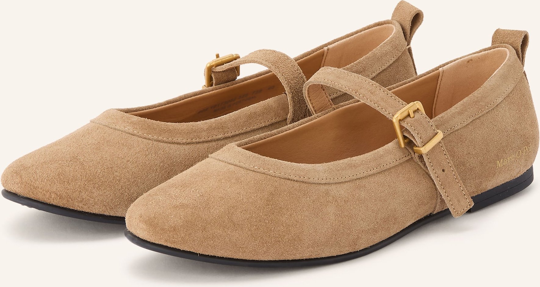 Marc O'polo Mary-Jane-Ballerinas beige