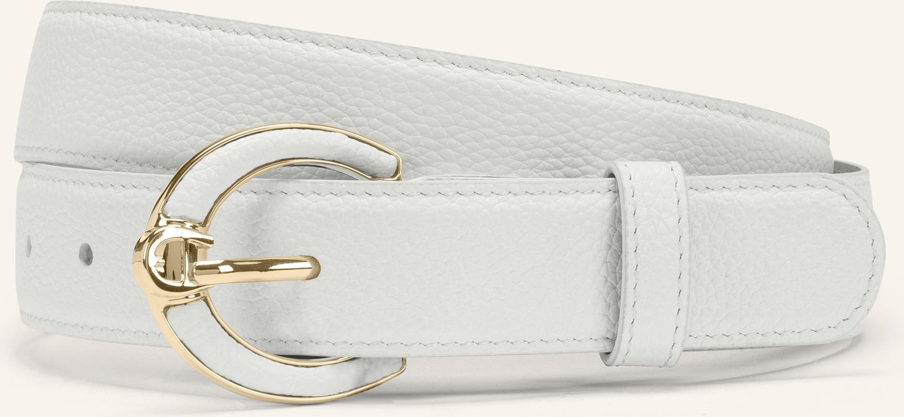 Aigner Ledergürtel weiss