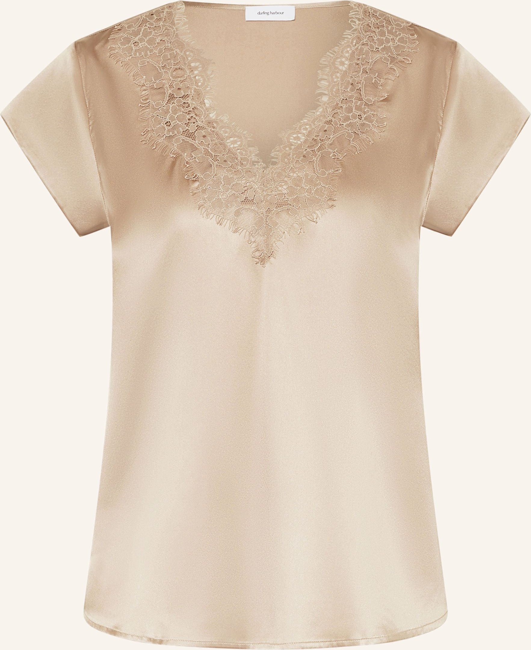 Darling Harbour Blusenshirt Aus Seide beige