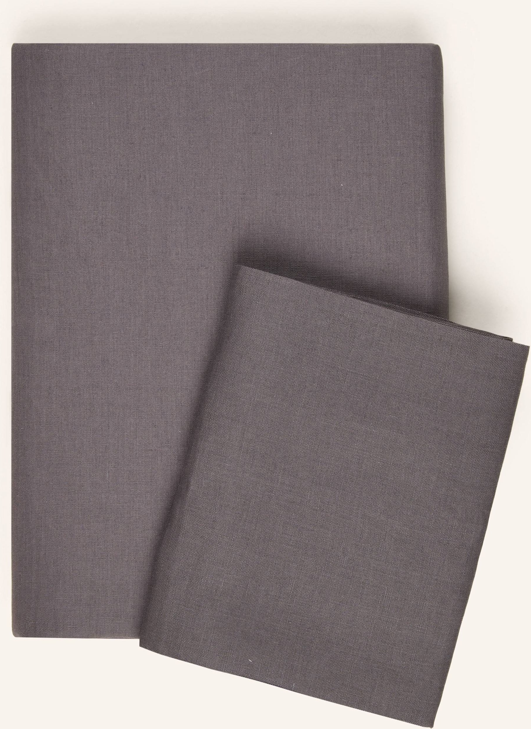 Christian Fischbacher Bettwäsche-Set Lienzo Aus Leinen grau