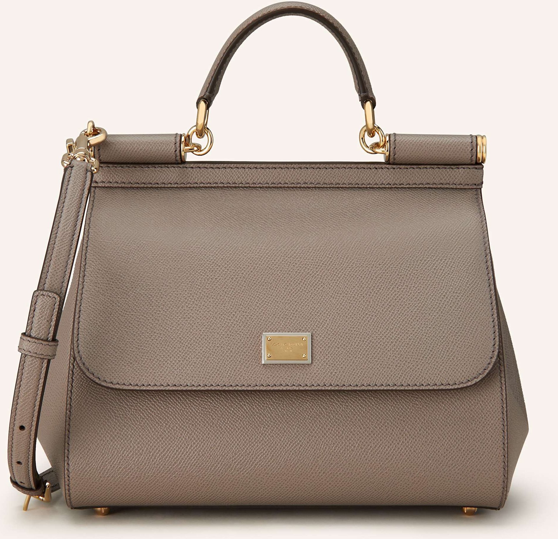 Thumbnail - Dolce & Gabbana Handtasche Sicily Large beige