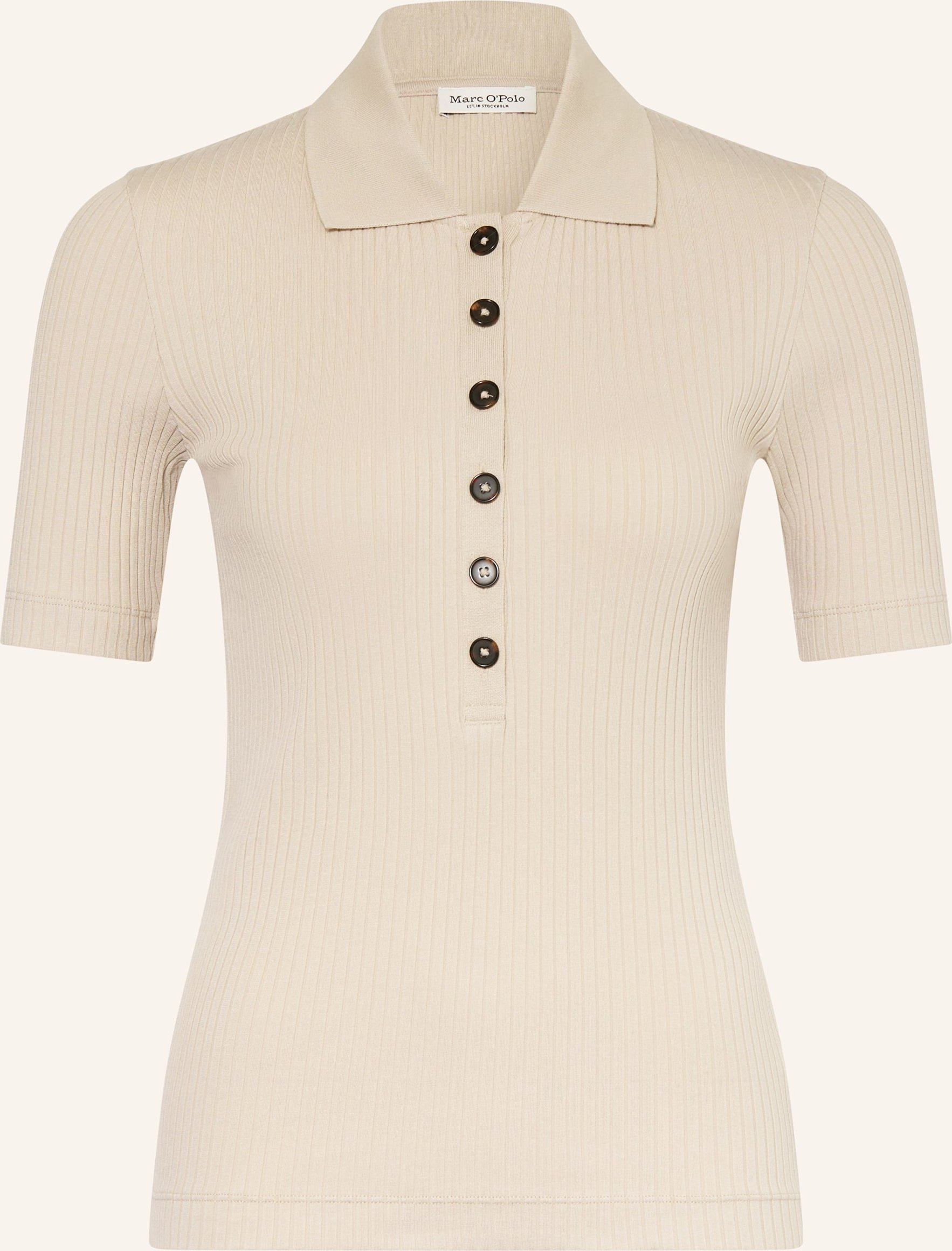Marc O'polo Strick-Poloshirt beige