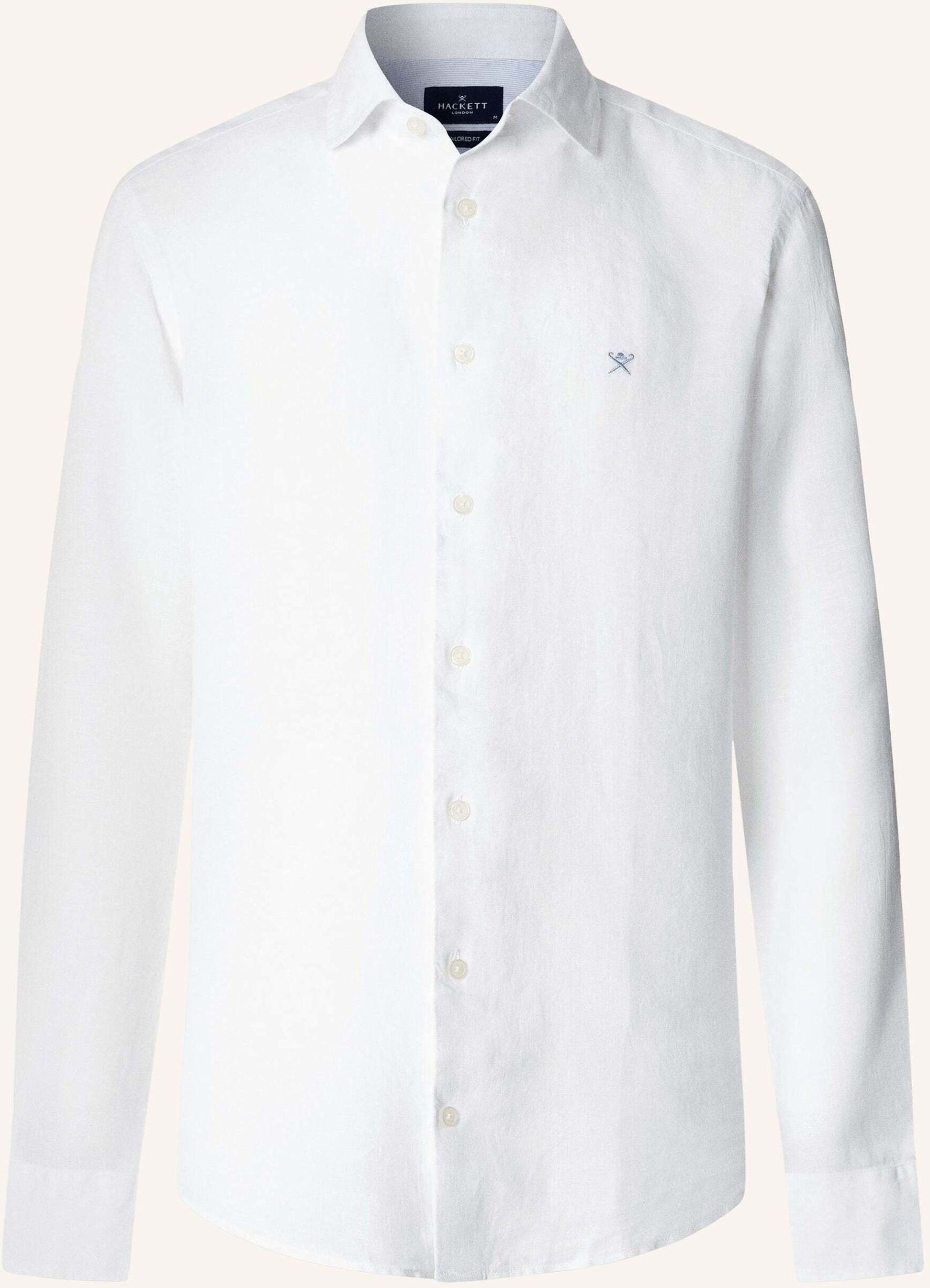 Hackett London Freizeithemd Ess Gmd Linen Kent weiss