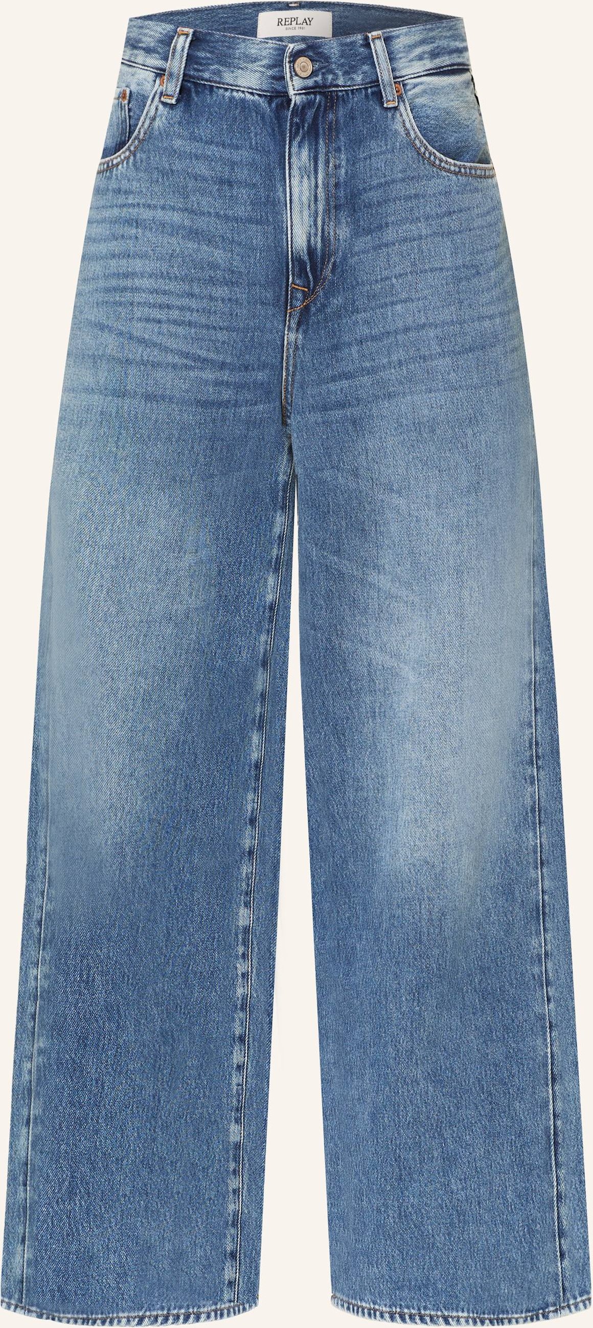 Replay Wide Leg Jeans Lanarey blau