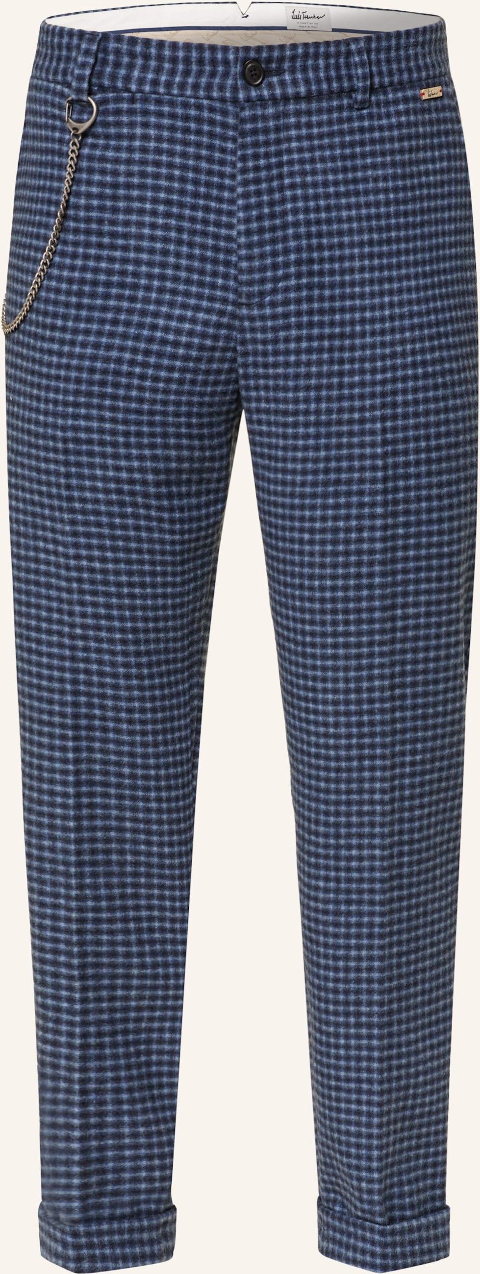 Luis Trenker Hose Slim Fit blau