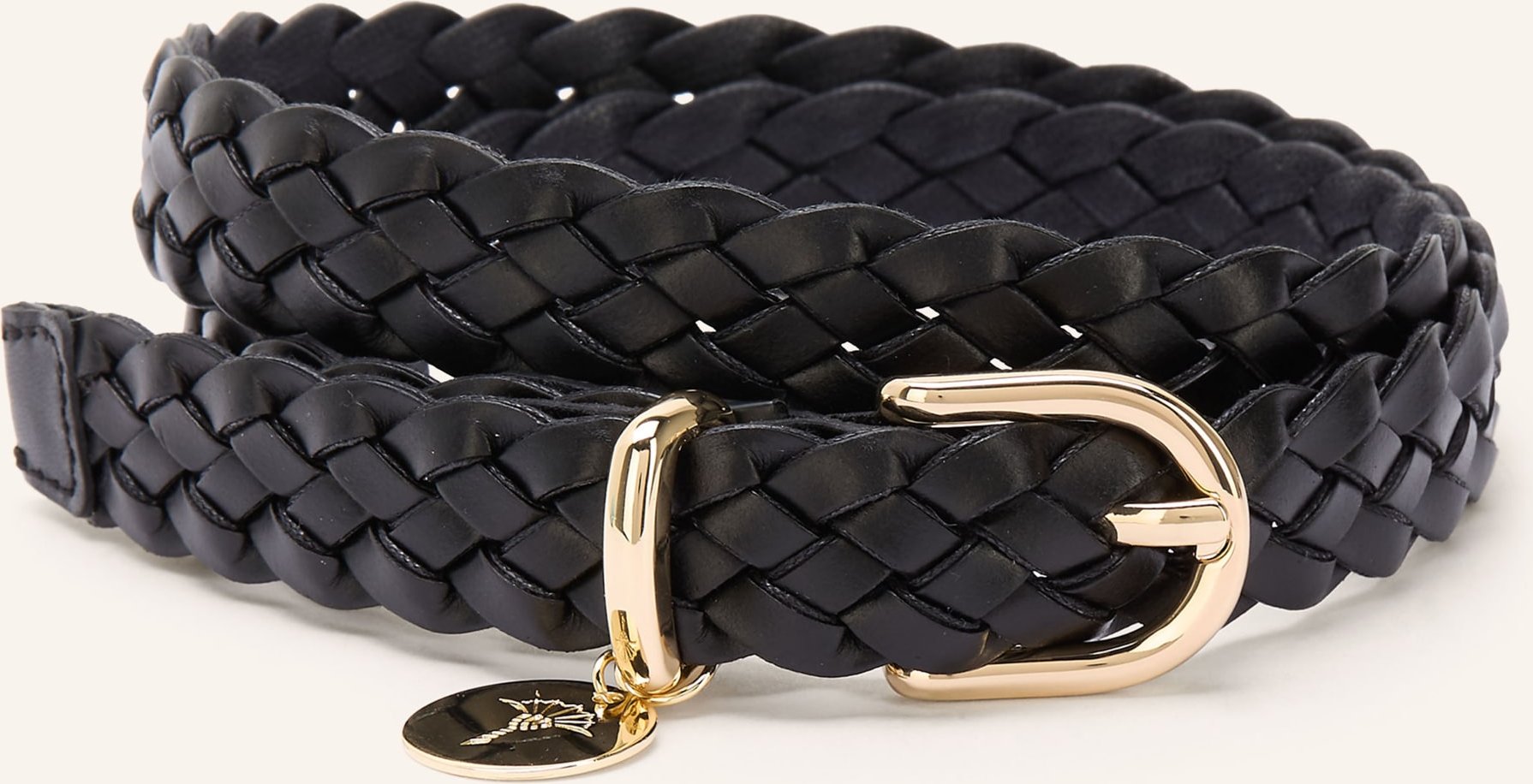 Joop! Flechtgürtel schwarz