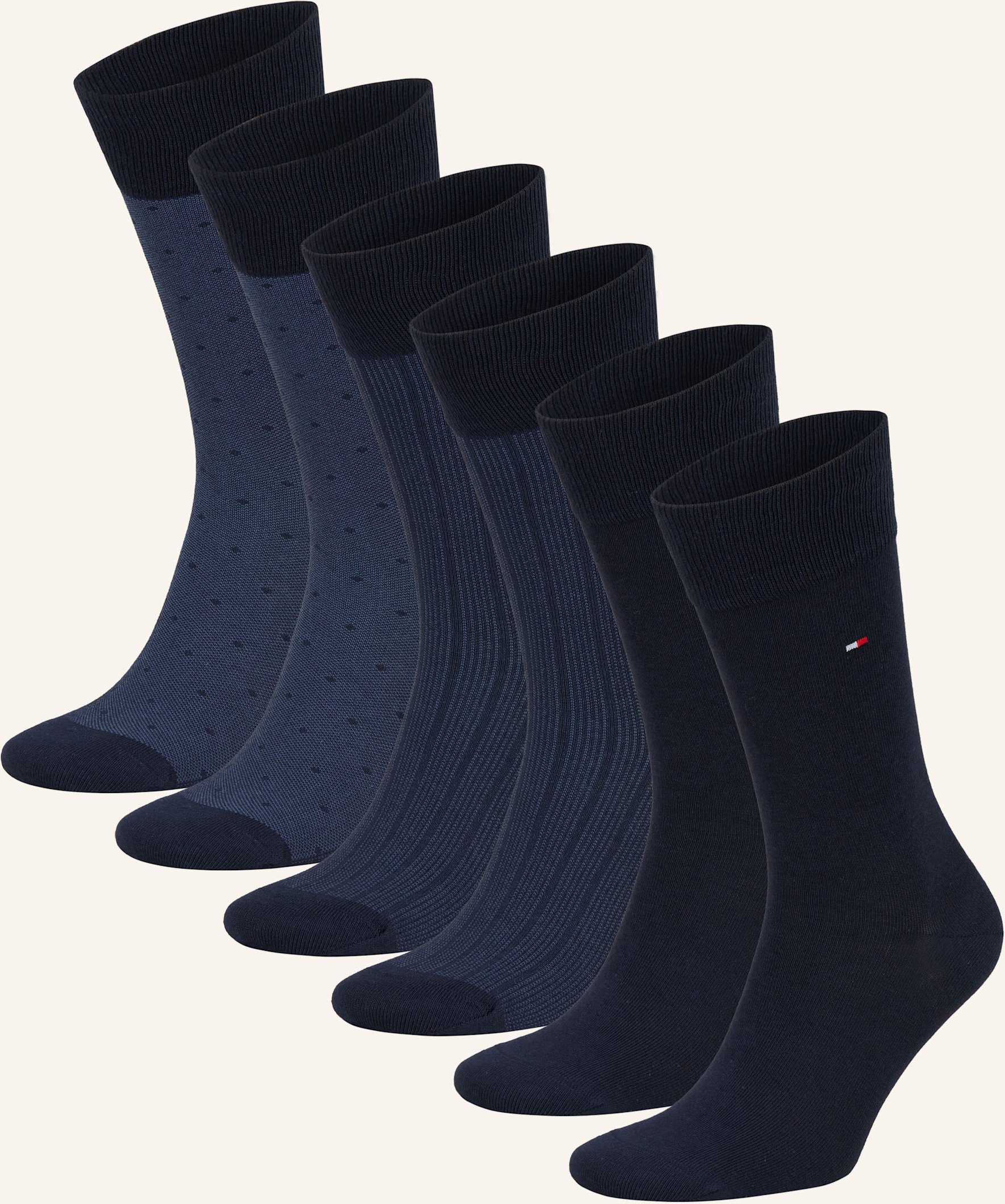 Tommy Hilfiger 6er-Pack Socken Mit Geschenkbox blau
