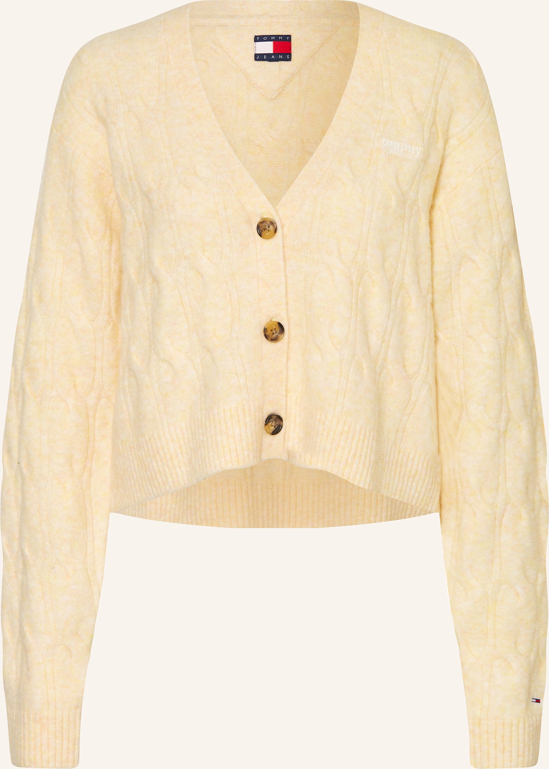 Tommy Jeans Strickjacke gelb