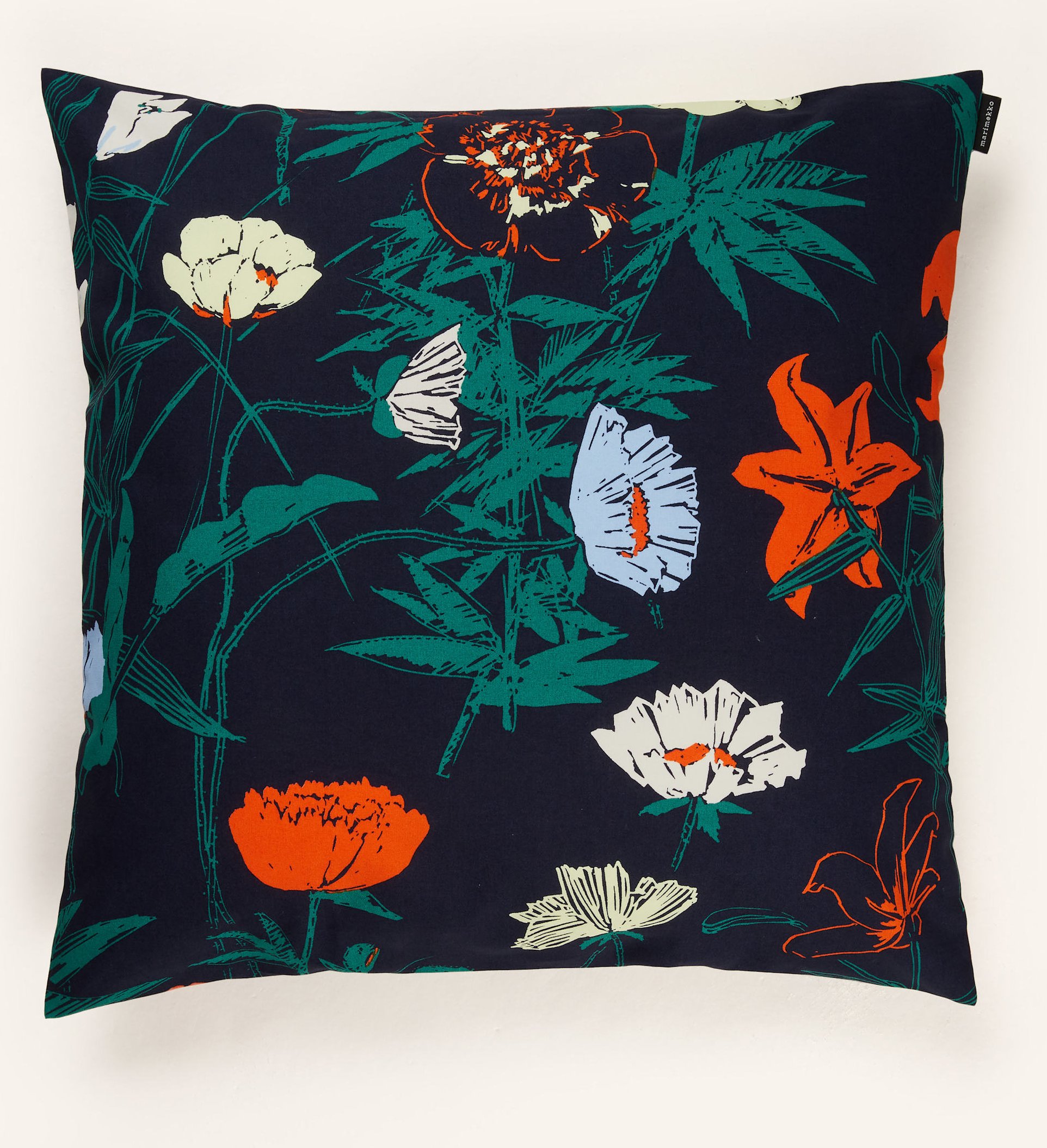 Marimekko Dekokissenhülle Perenna blau