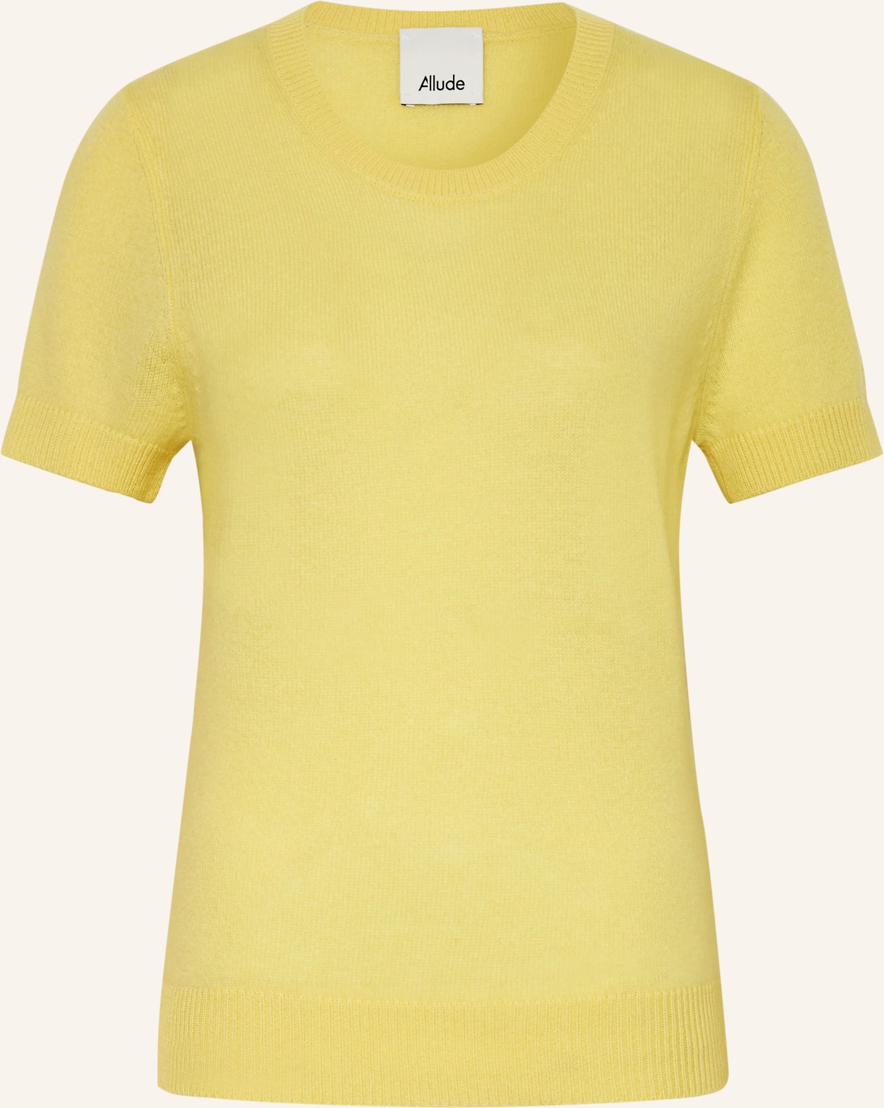 Allude Strickshirt Aus Cashmere gelb