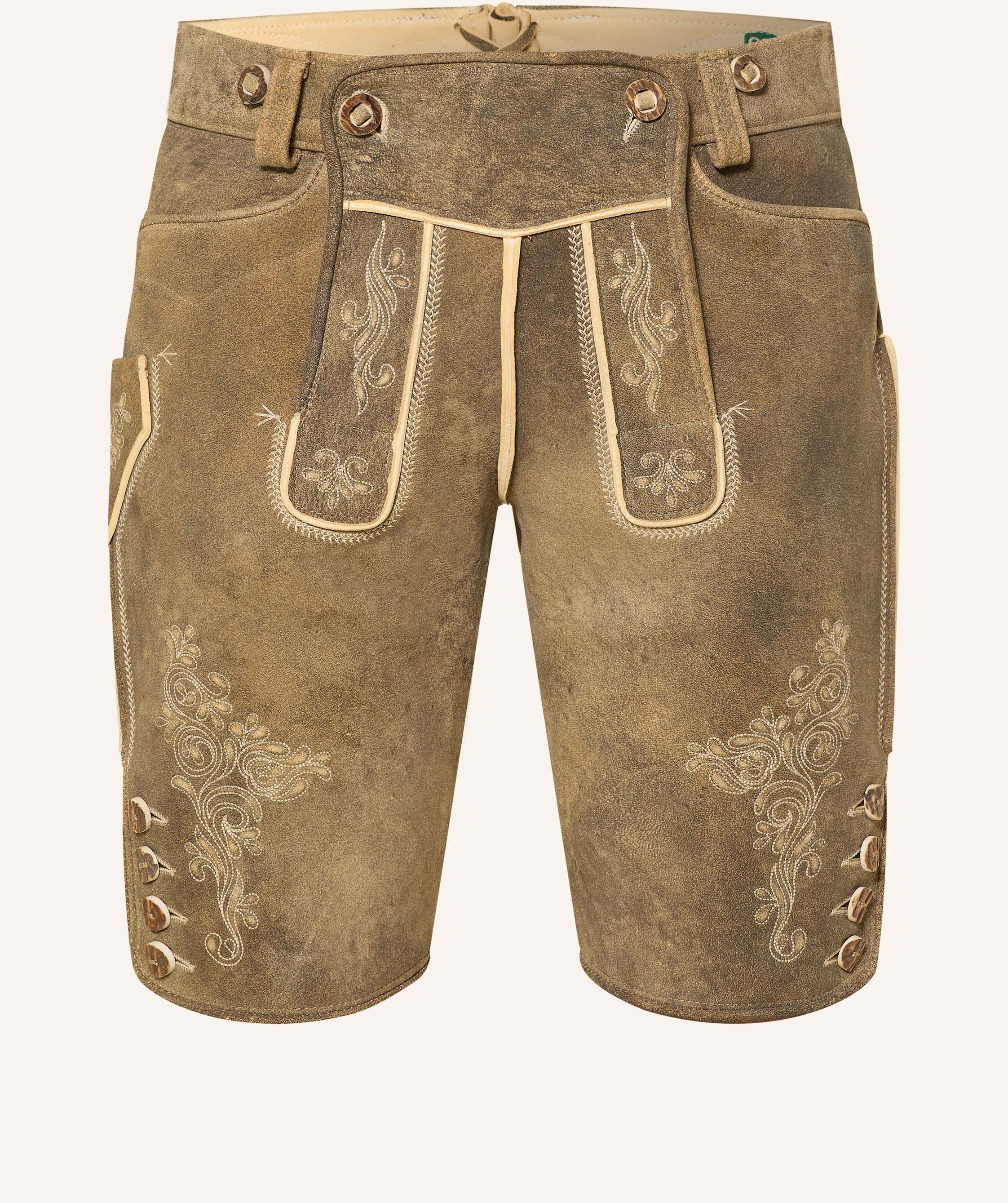 Beckert Trachten-Lederhose Maximus beige