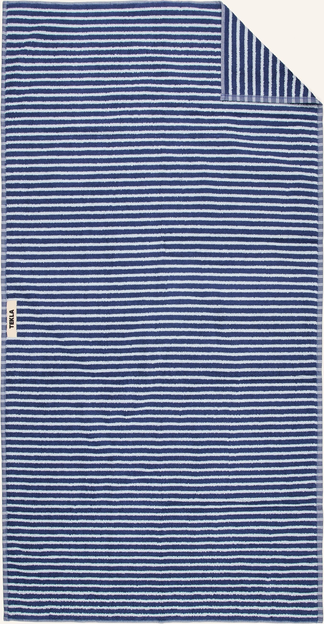 Tekla Duschtuch blau
