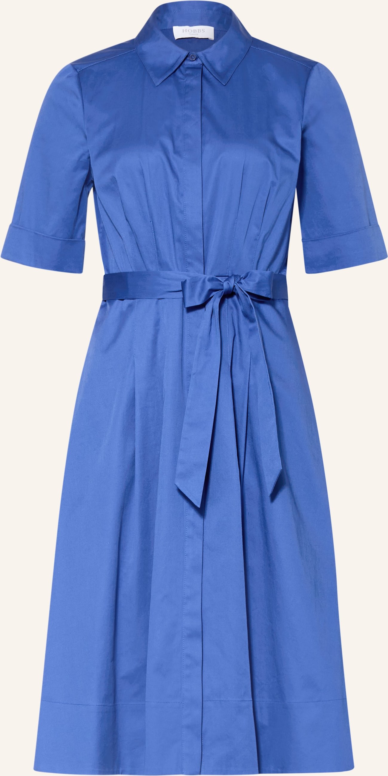 Hobbs Hemdblusenkleid blau