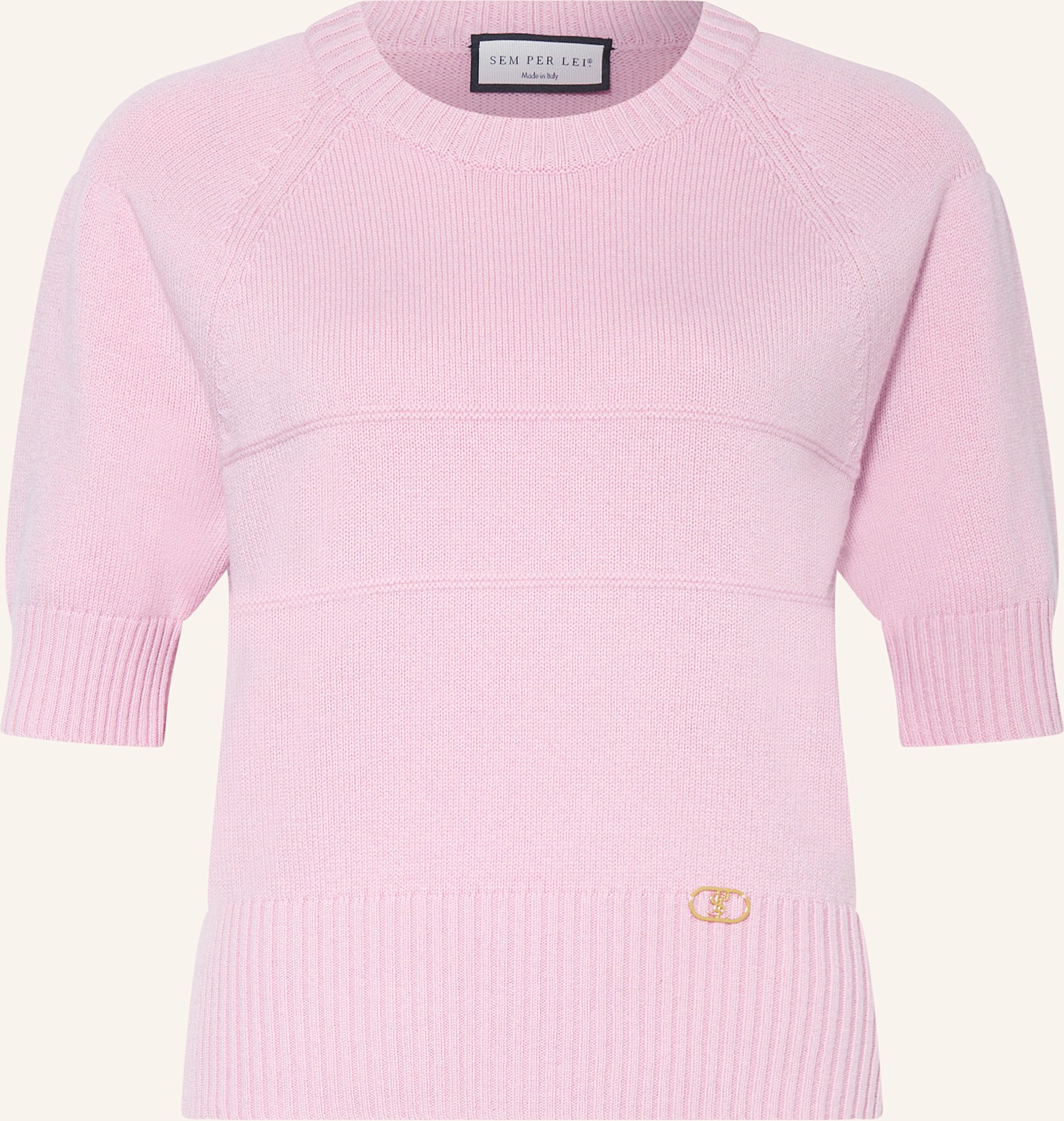 Thumbnail - Sem Per Lei Strickshirt Mit Cashmere rosa