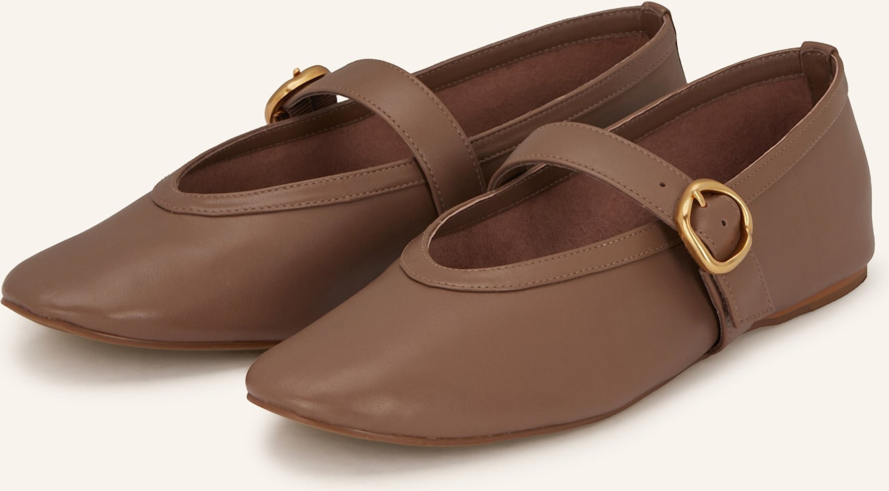 Carrano Mary-Jane-Ballerinas braun