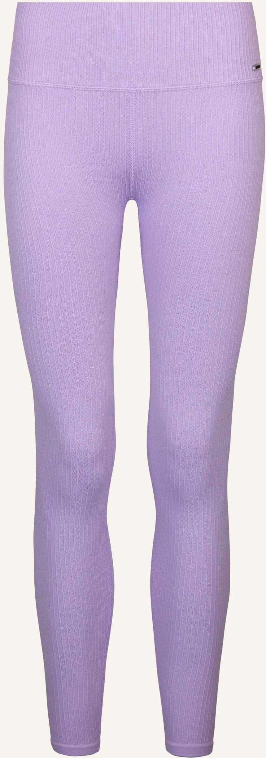 Snocks Gerippte Leggings lila