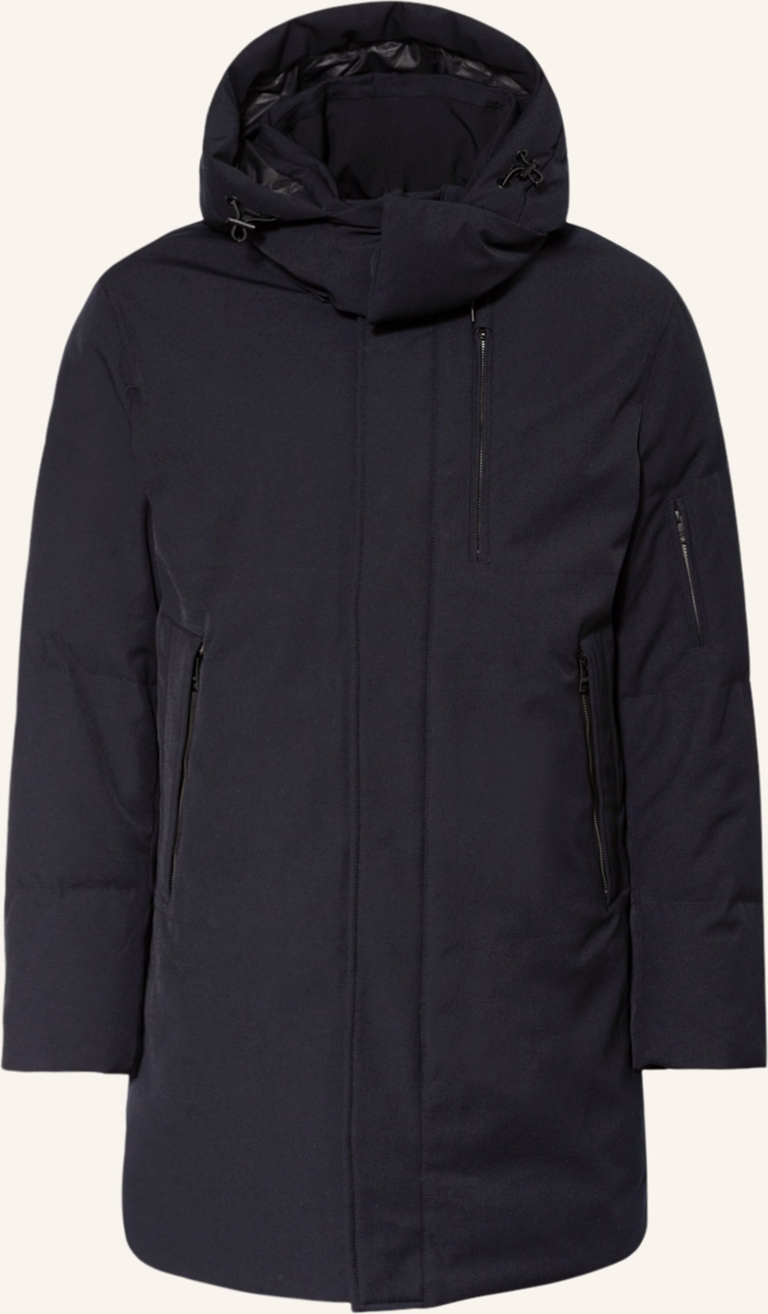 Duno Daunenparka Geyser Parma Mit Abnehmbarer Kapuze blau