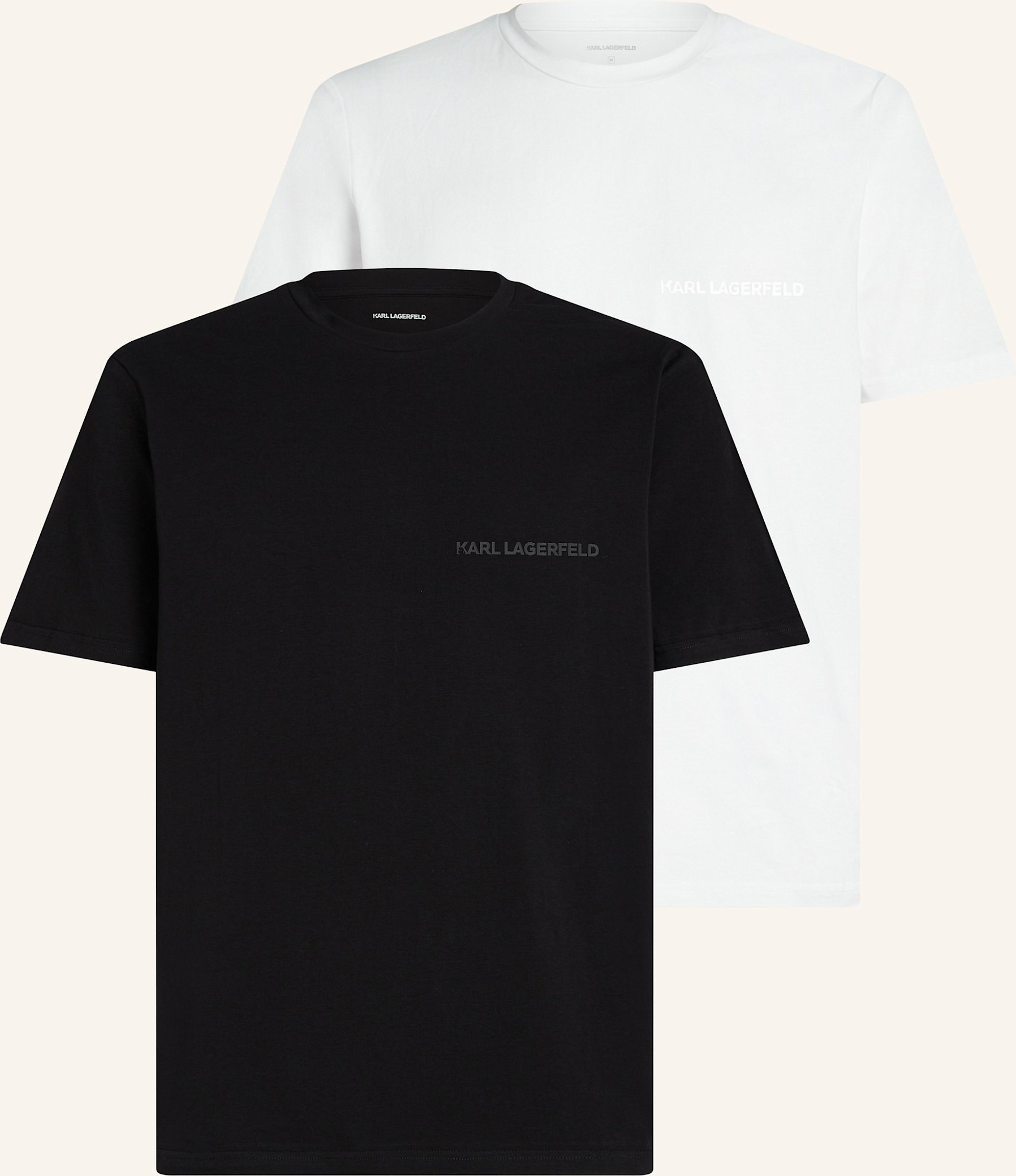 Karl Lagerfeld 2er-Pack Unterhemden schwarz