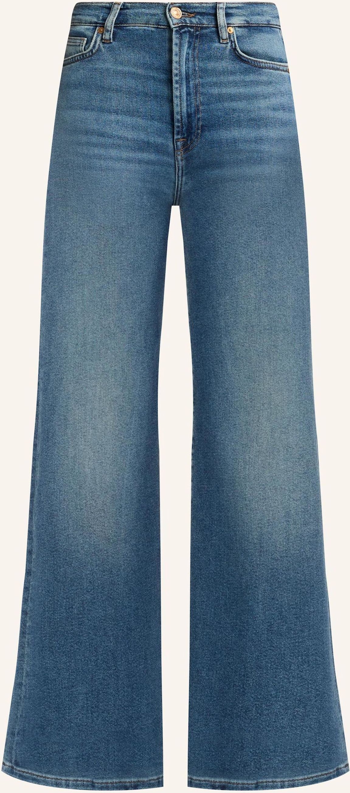 7 For All Mankind Flared Jeans Ultra High Rise Jo blau