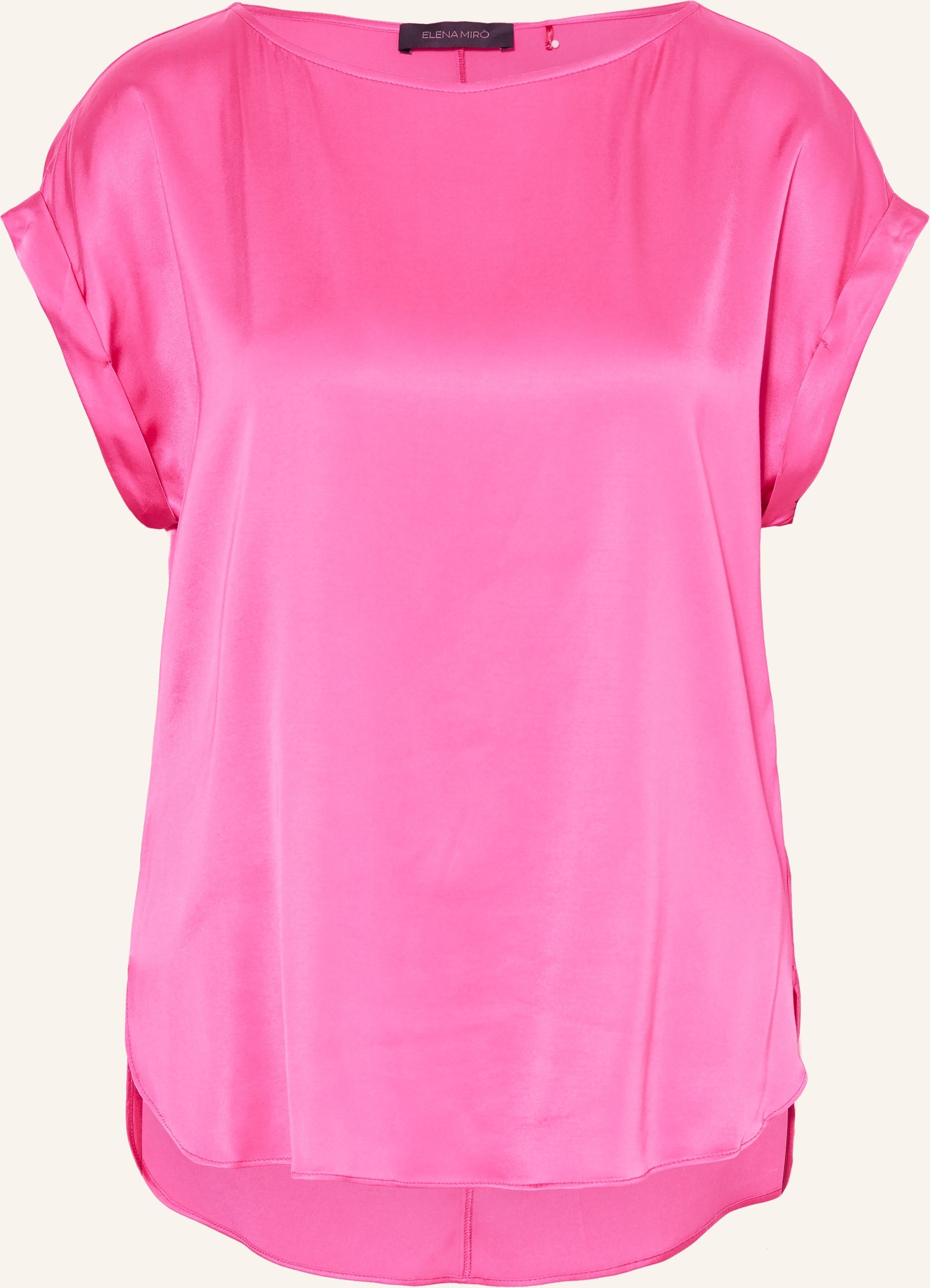 Elena Miro Blusenshirt Aus Satin pink