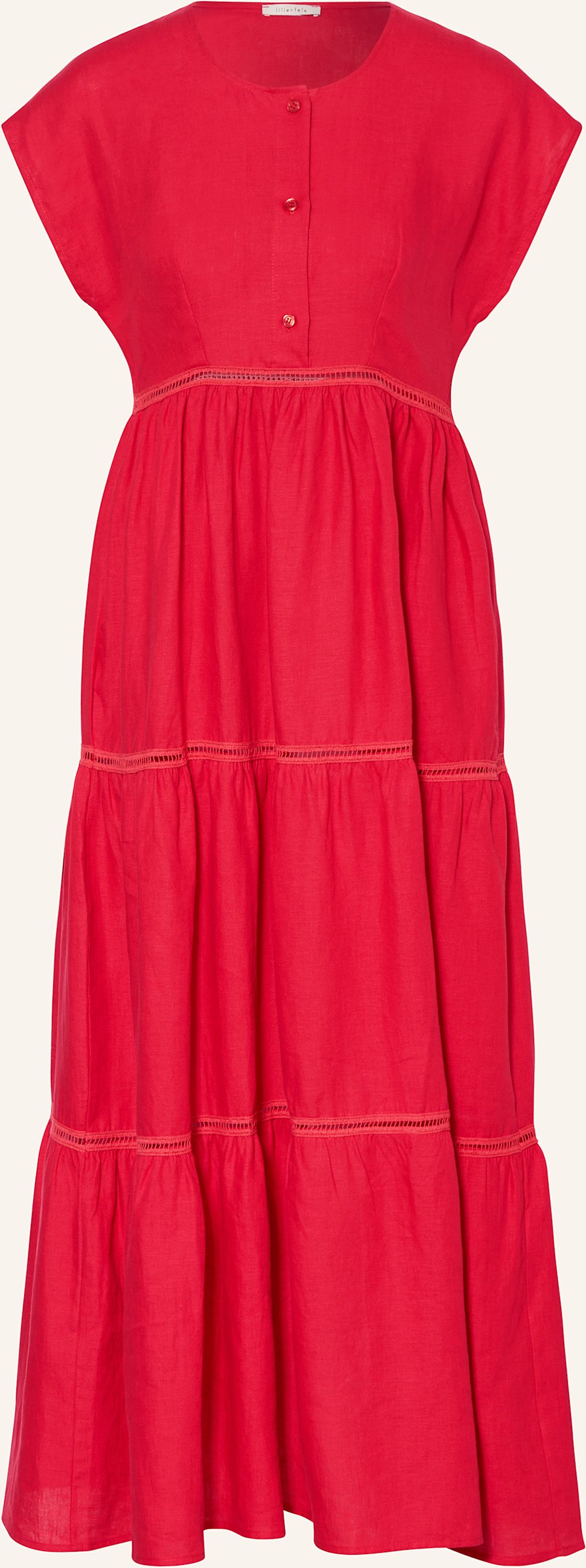 Thumbnail - Lilienfels Leinenkleid rot