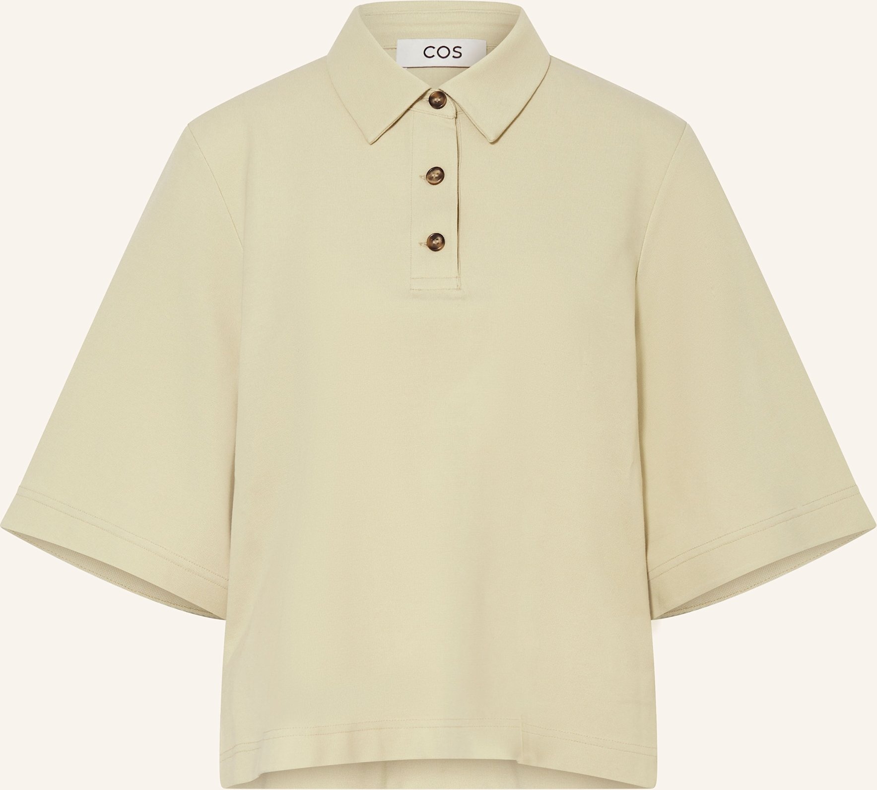 Cos Piqué-Poloshirt gruen