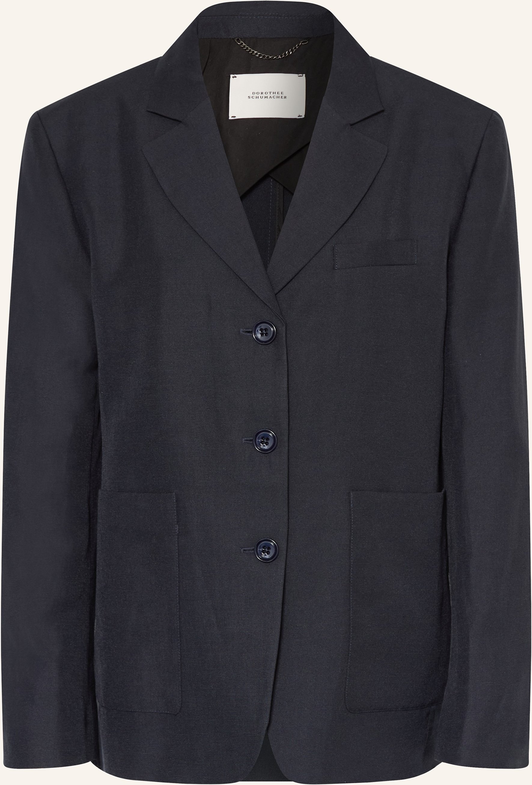 Dorothee Schumacher Blazer Summer Cruise Mit Leinen blau