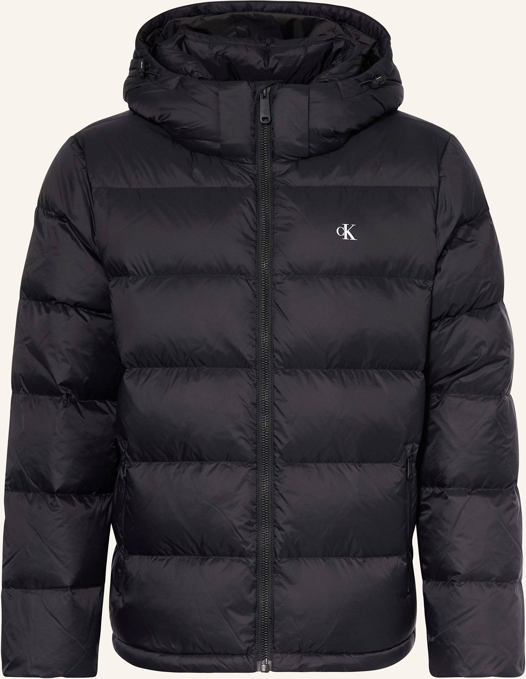 Thumbnail - Calvin Klein Jeans Daunenjacke Mit Abnehmbarer Kapuze schwarz