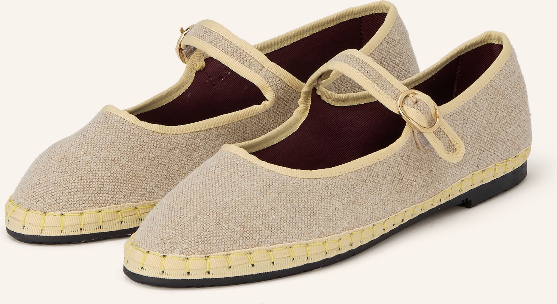 Flabelus Mary-Jane-Ballerinas Imelda beige