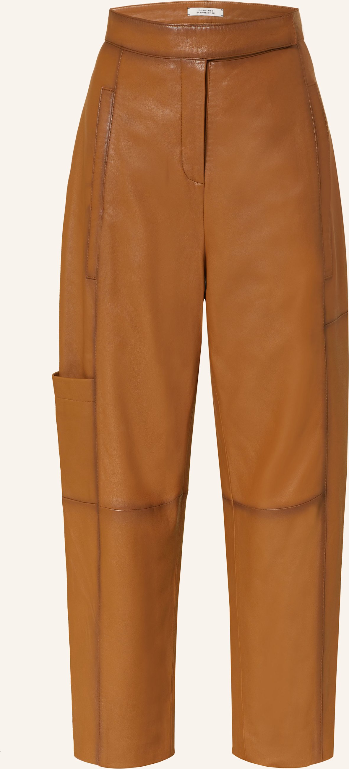 Dorothee Schumacher 7/8-Lederhose Sleek Statement Ii braun