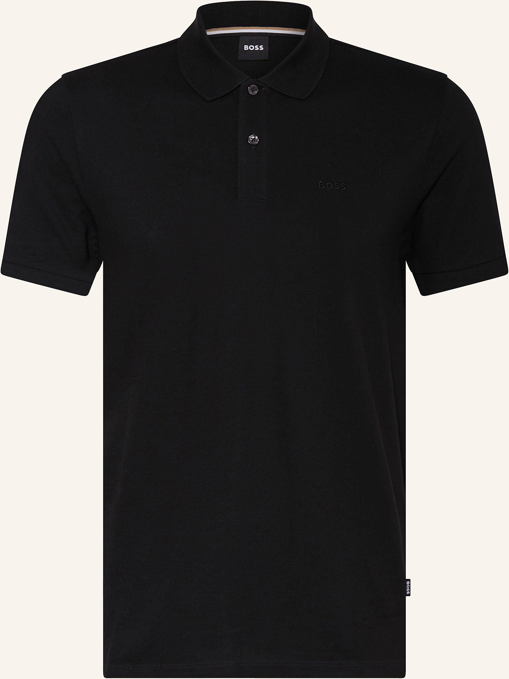 Boss Piqué-Poloshirt Pallas Regular Fit schwarz