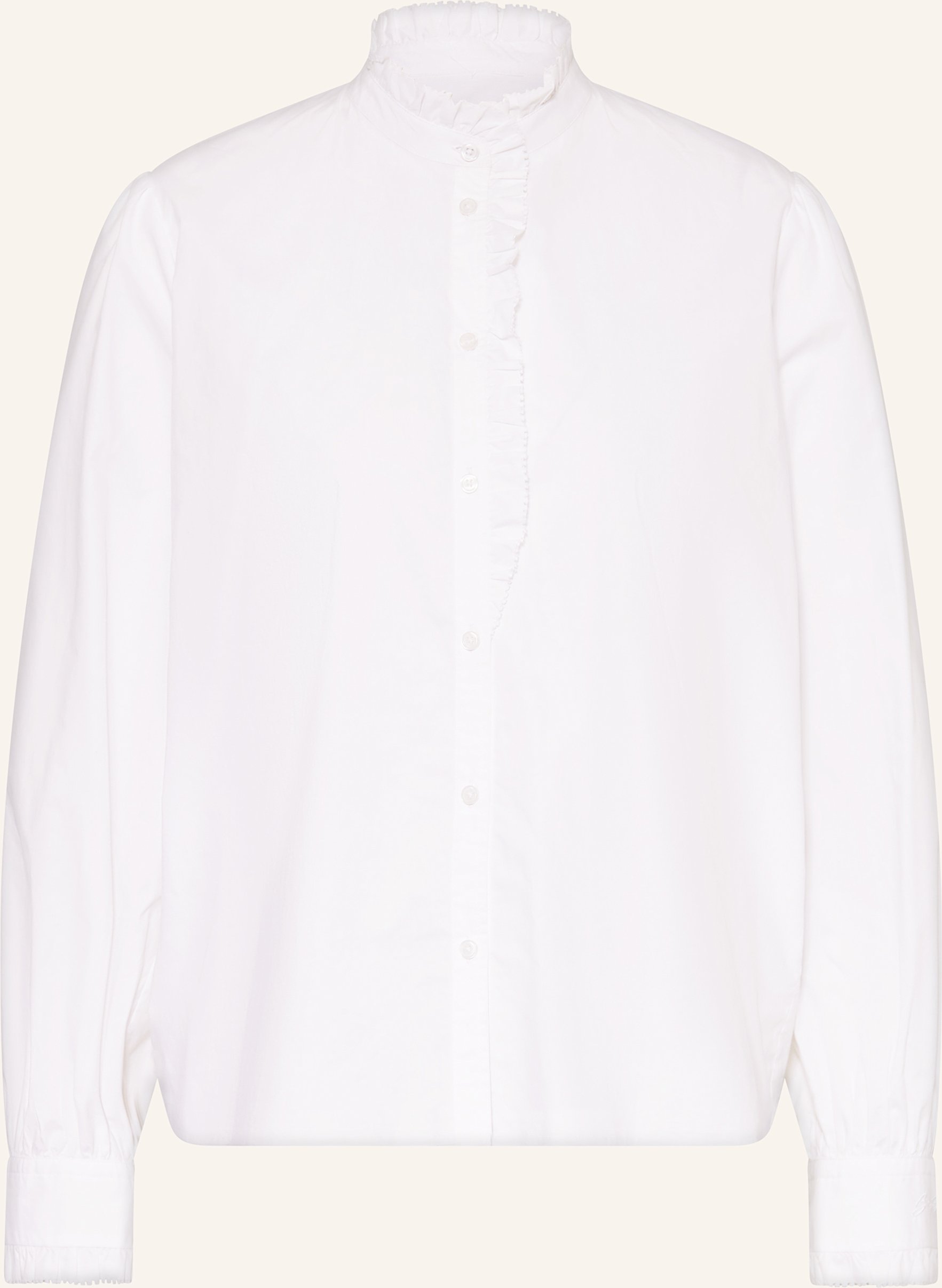 Boss Bluse Banny Mit Rüschen weiss