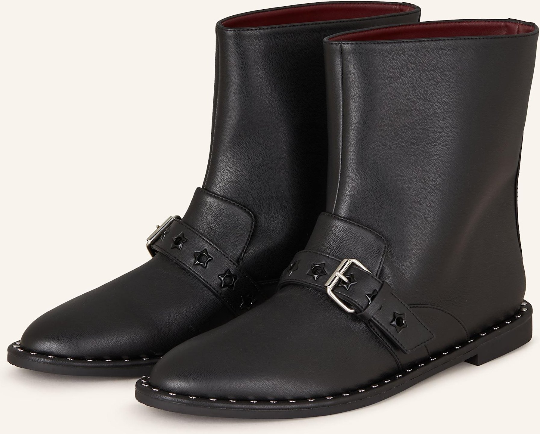 Stella Mccartney Biker Boots Falabella schwarz