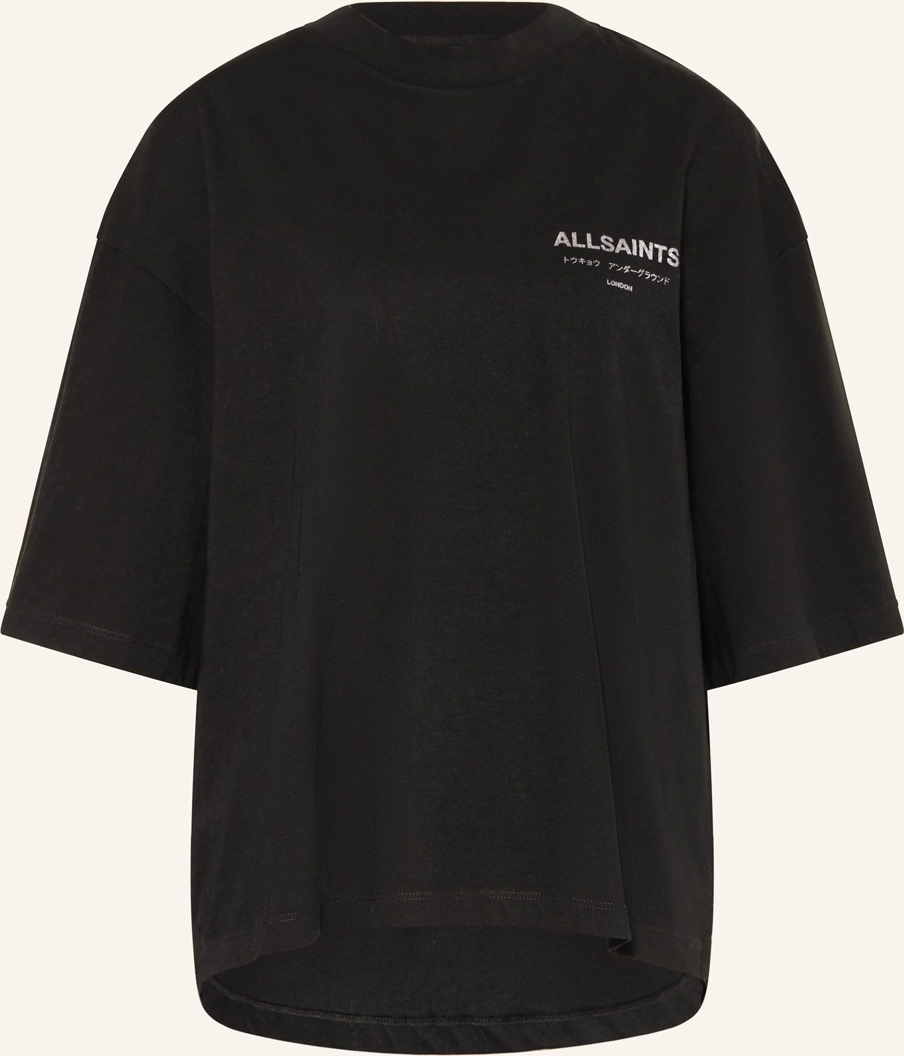 Allsaints T-Shirt Under Amelie Mit Schmucksteinen schwarz