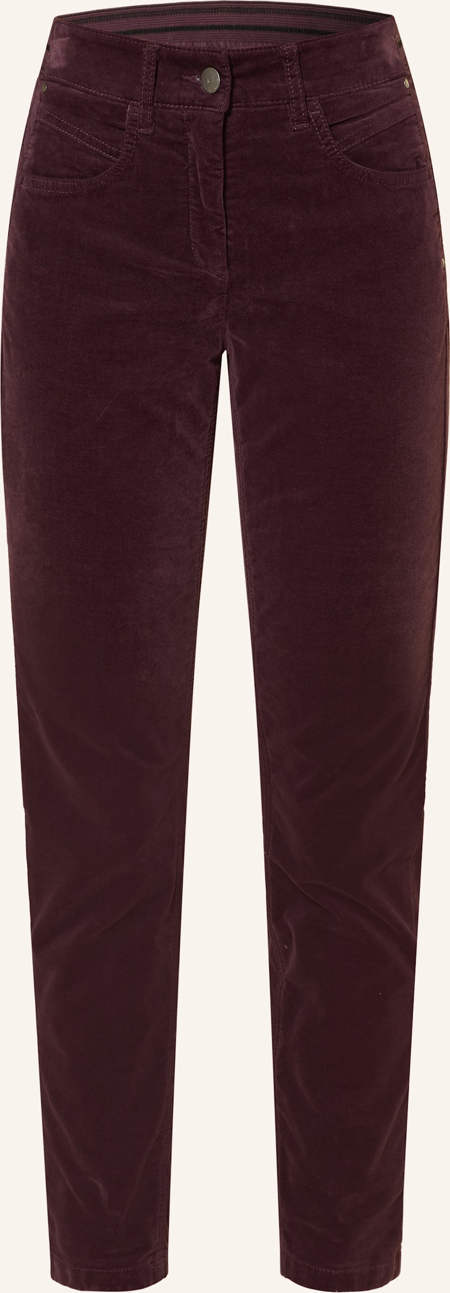 Thumbnail - Luisa Cerano 7/8-Hose Aus Samt rot