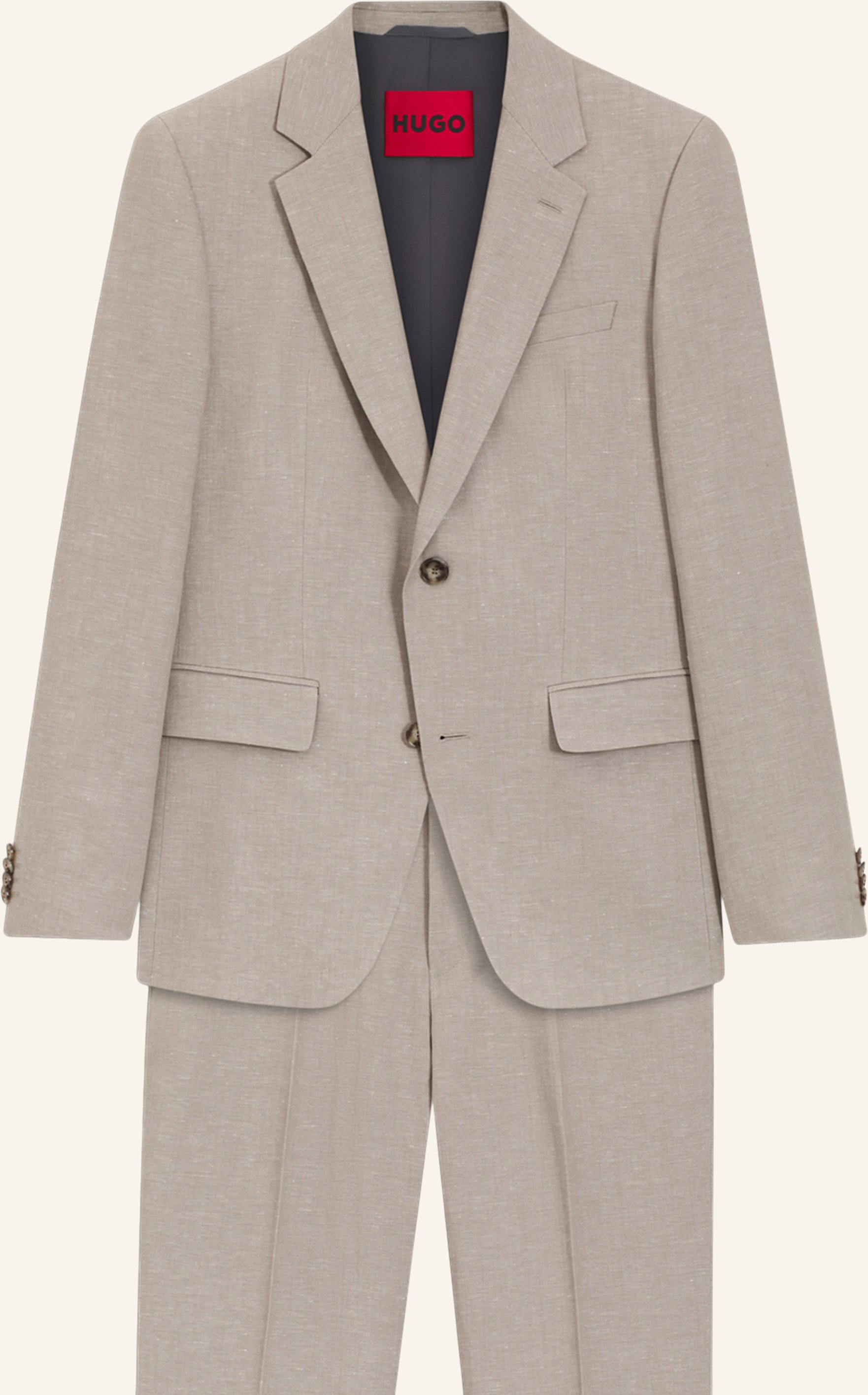 Hugo Business Anzug Henry-getlin253x Slim Fit braun