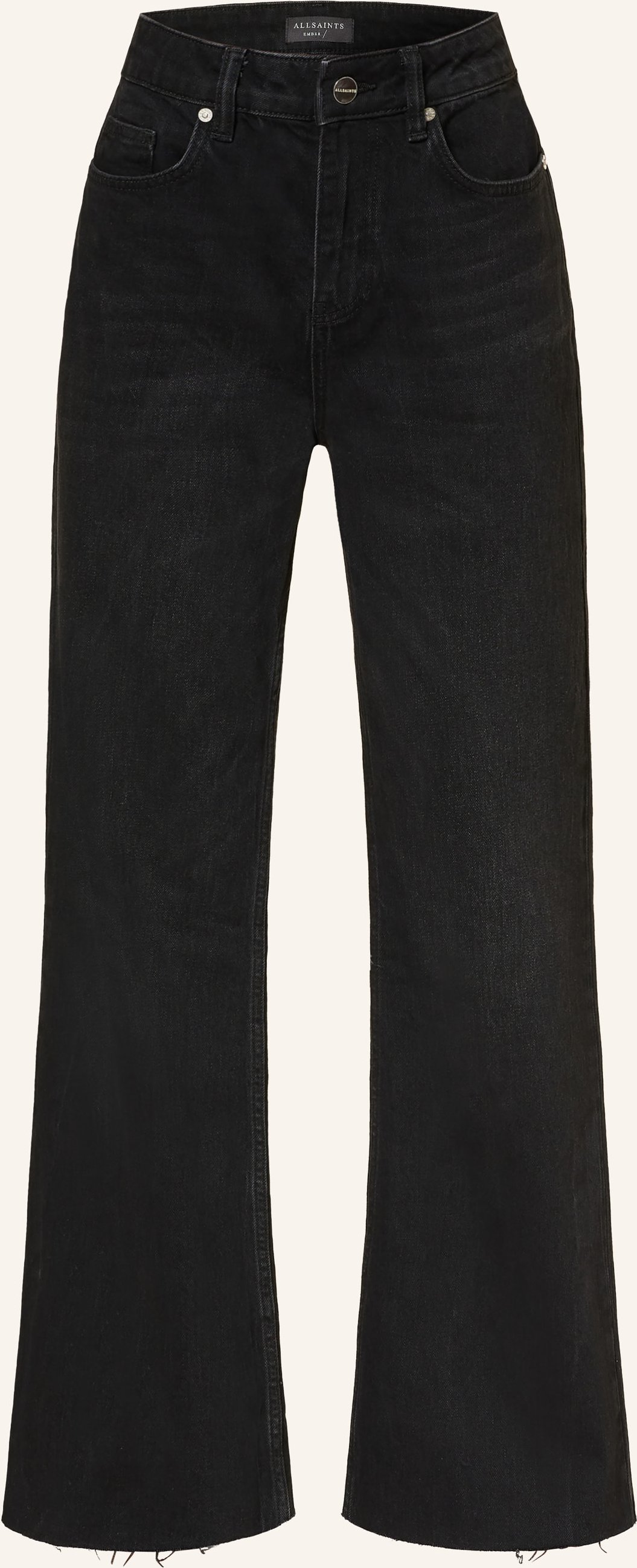 Allsaints Flared Jeans Ember schwarz