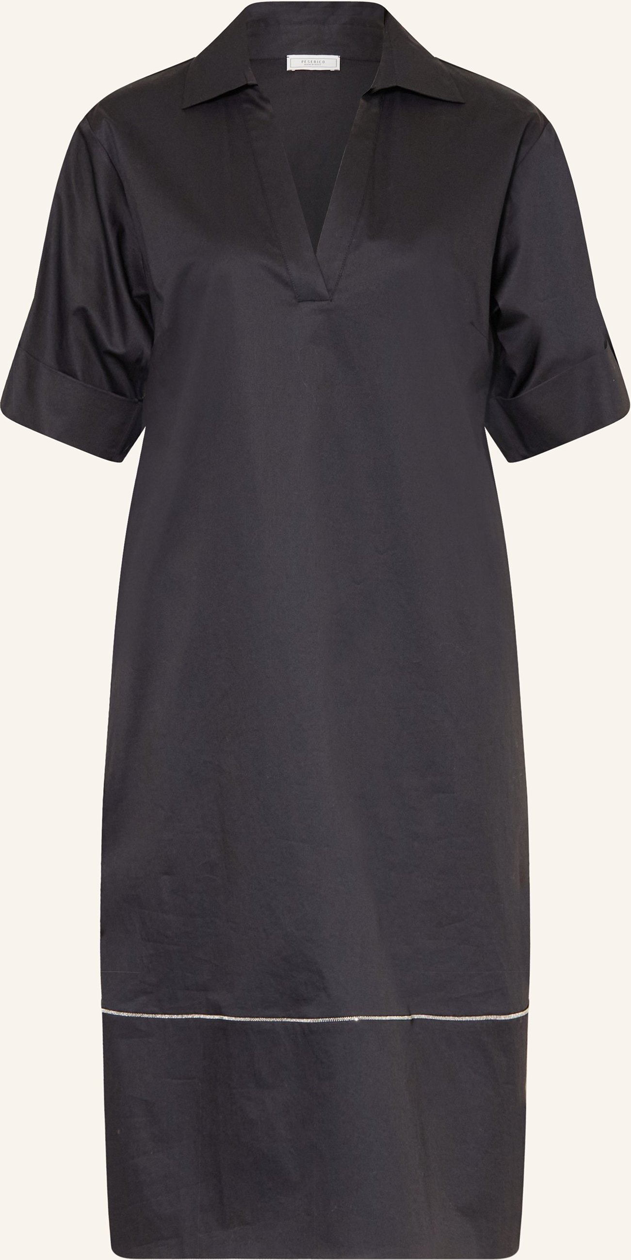 Peserico Kleid Mit Schmucksteinen blau