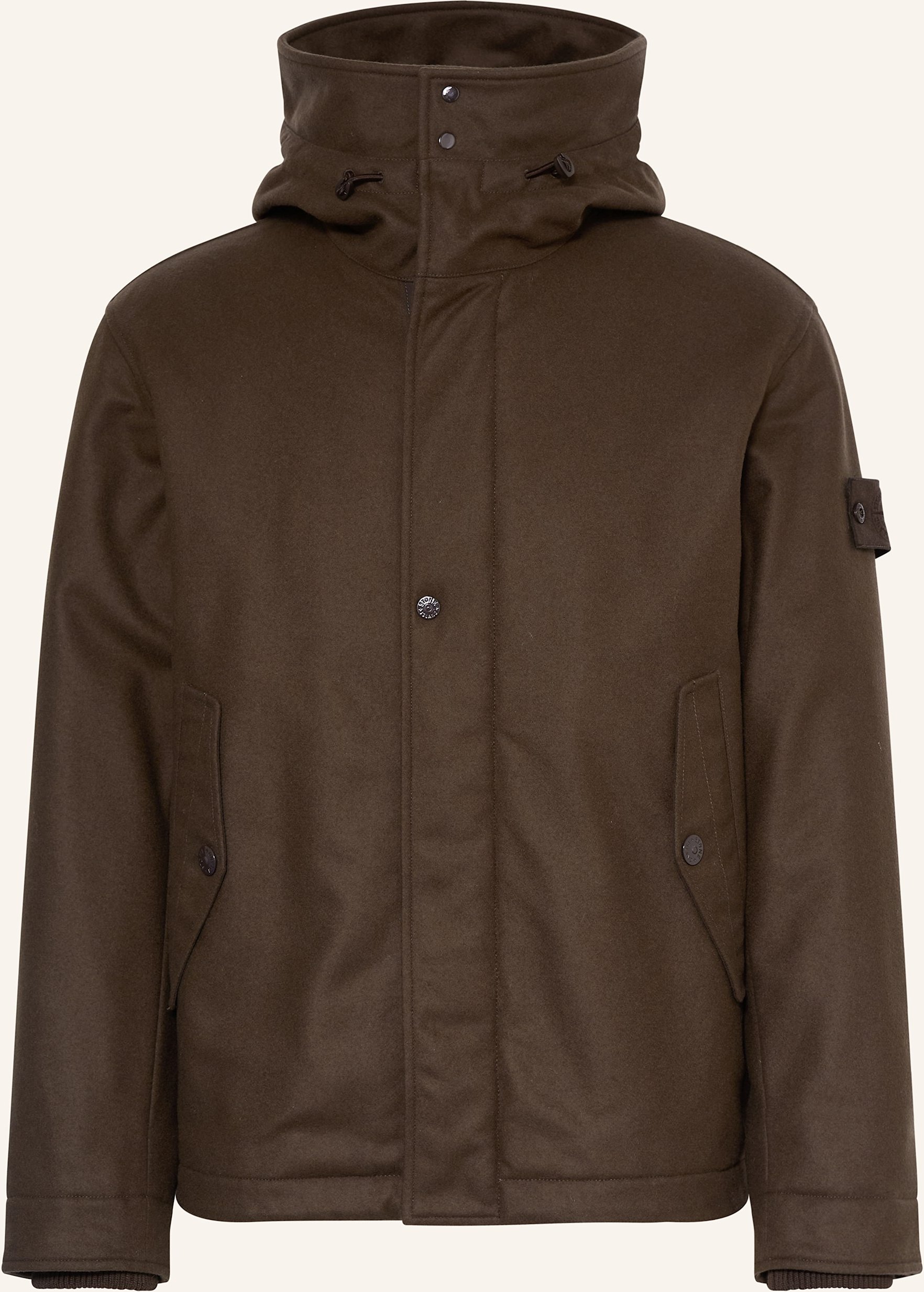 Thumbnail - Stone Island Flanelljacke Ghost braun