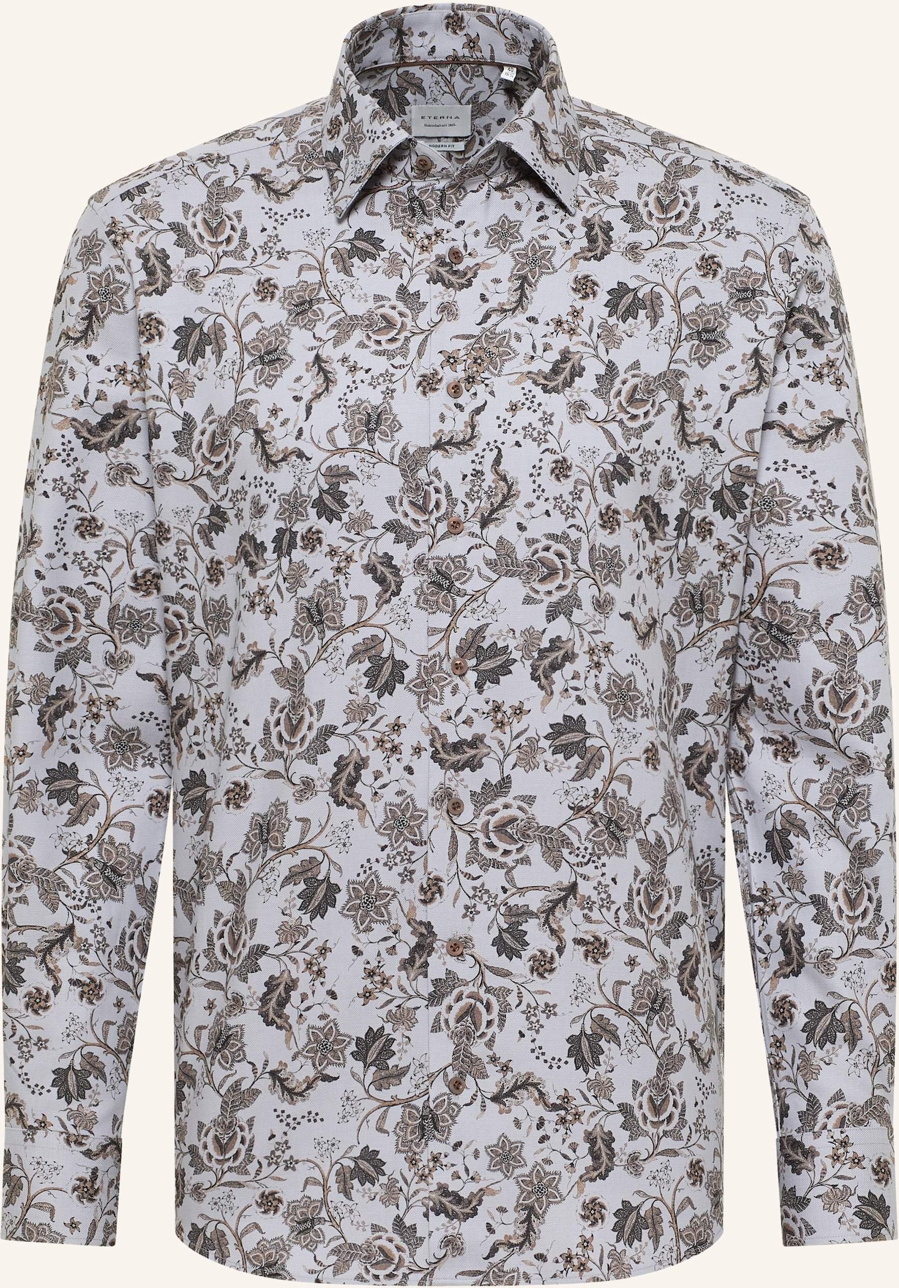Eterna Hemd Modern Fit silber