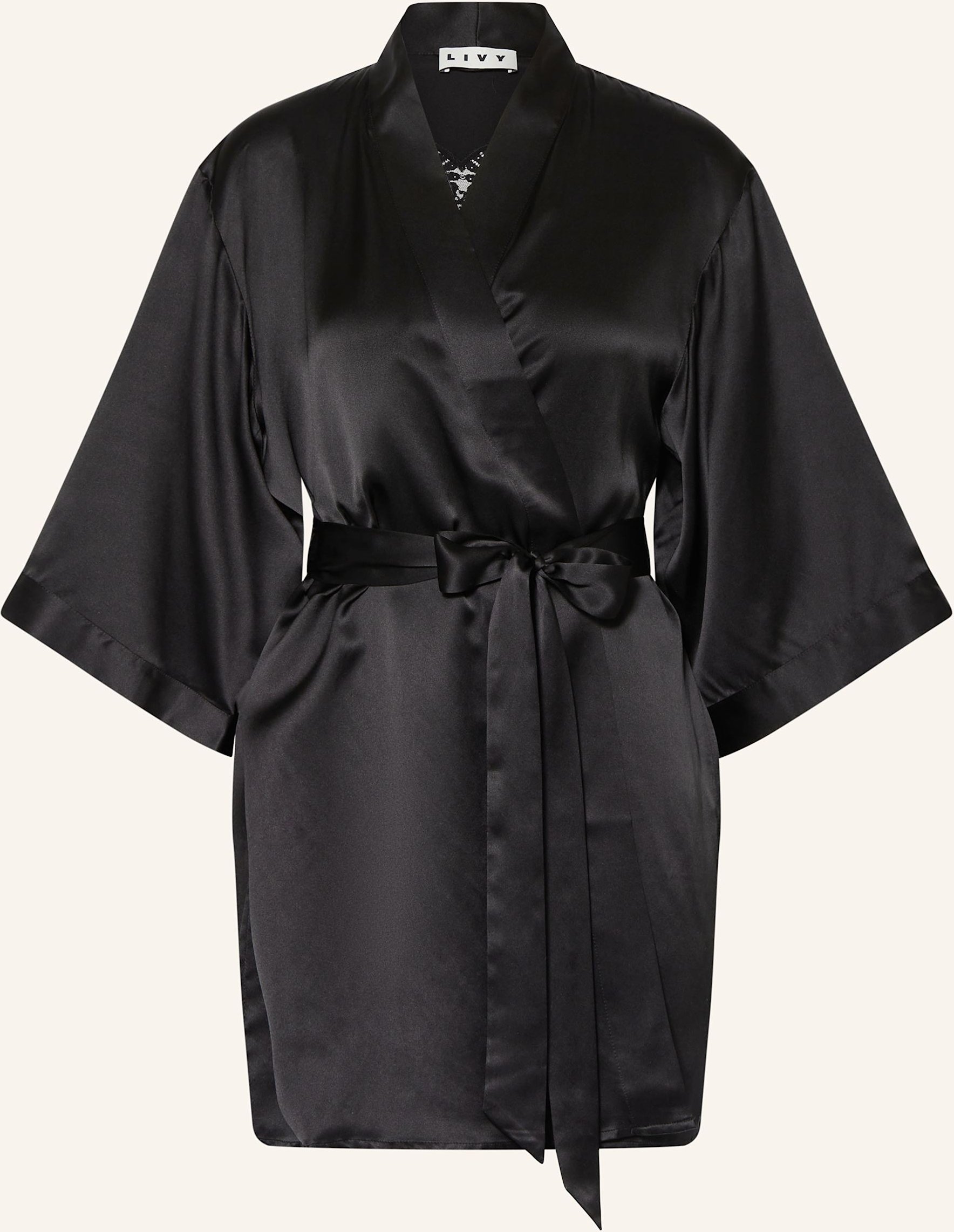 Livy Damen-Kimono Kimilord Aus Seide schwarz