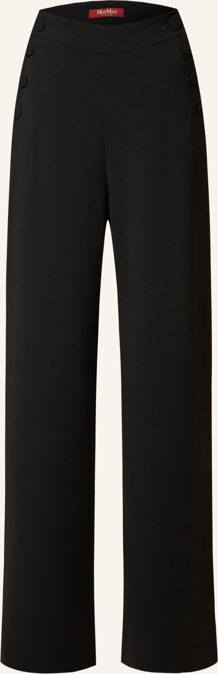 Thumbnail - Max Mara Studio Marlenehose Rina schwarz