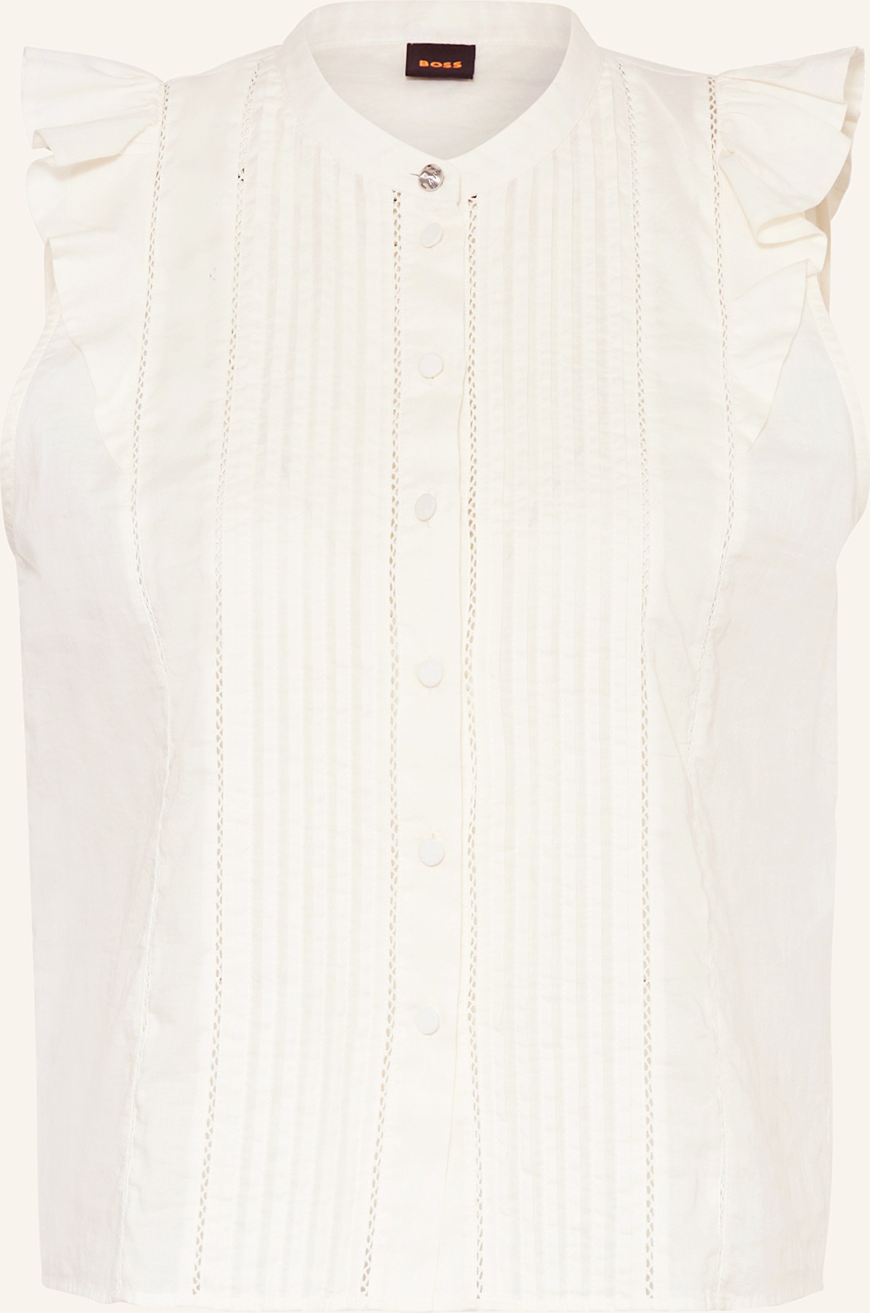 Boss Blusentop Bantiana Mit Rüschen weiss