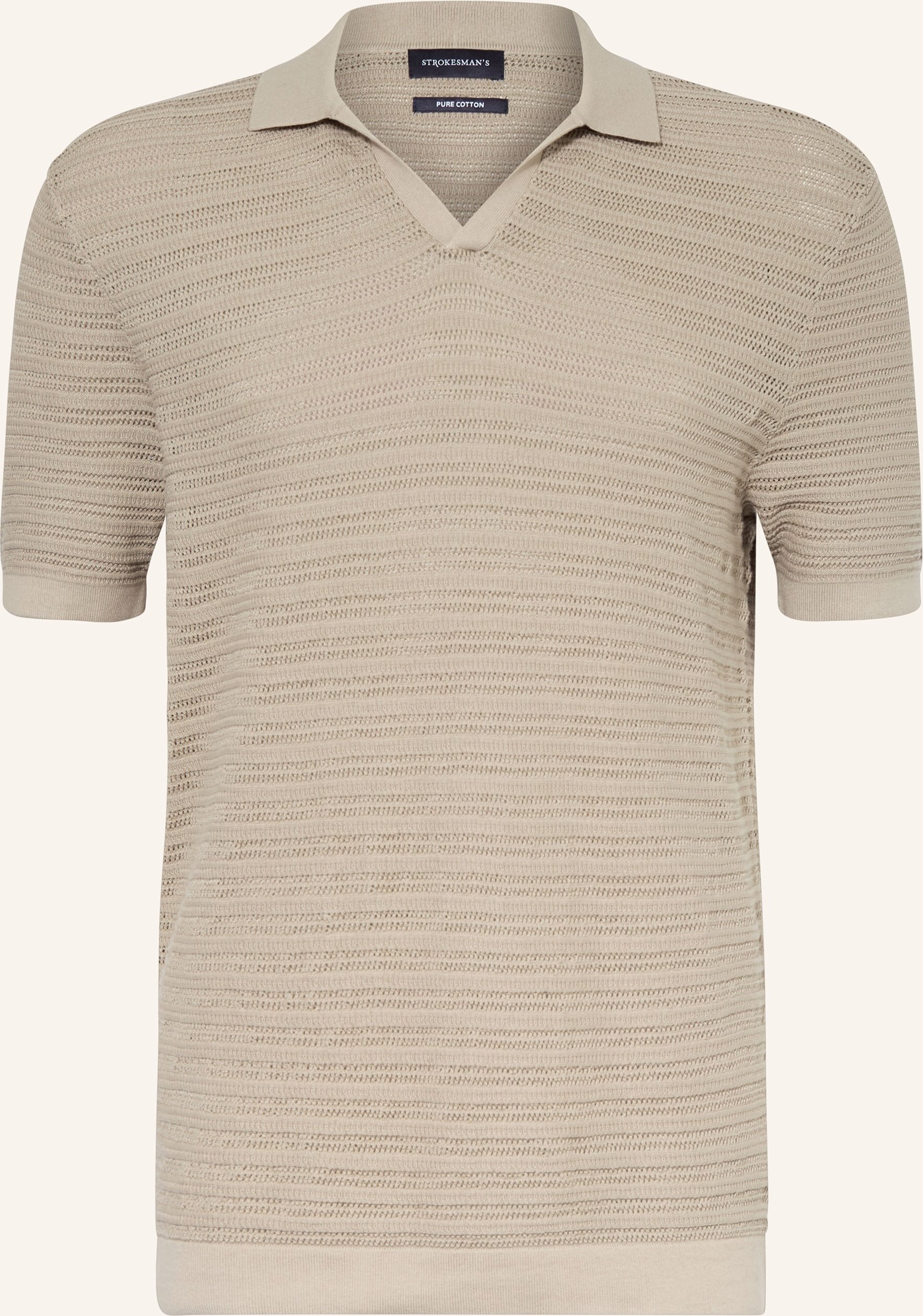 Strokesman's Strick-Poloshirt gruen